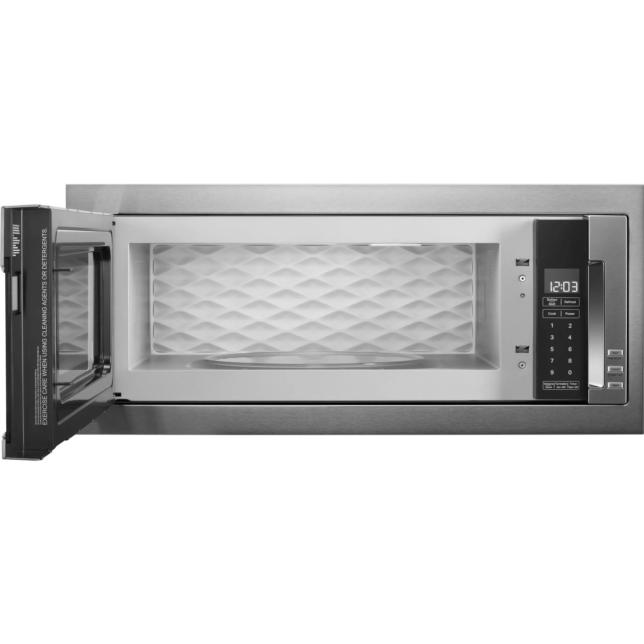 KitchenAid 900 Watt Built-In Low Profile Microwave with Slim Trim Kit -Stainless Steel (YKMBT5011KS) - Image 2