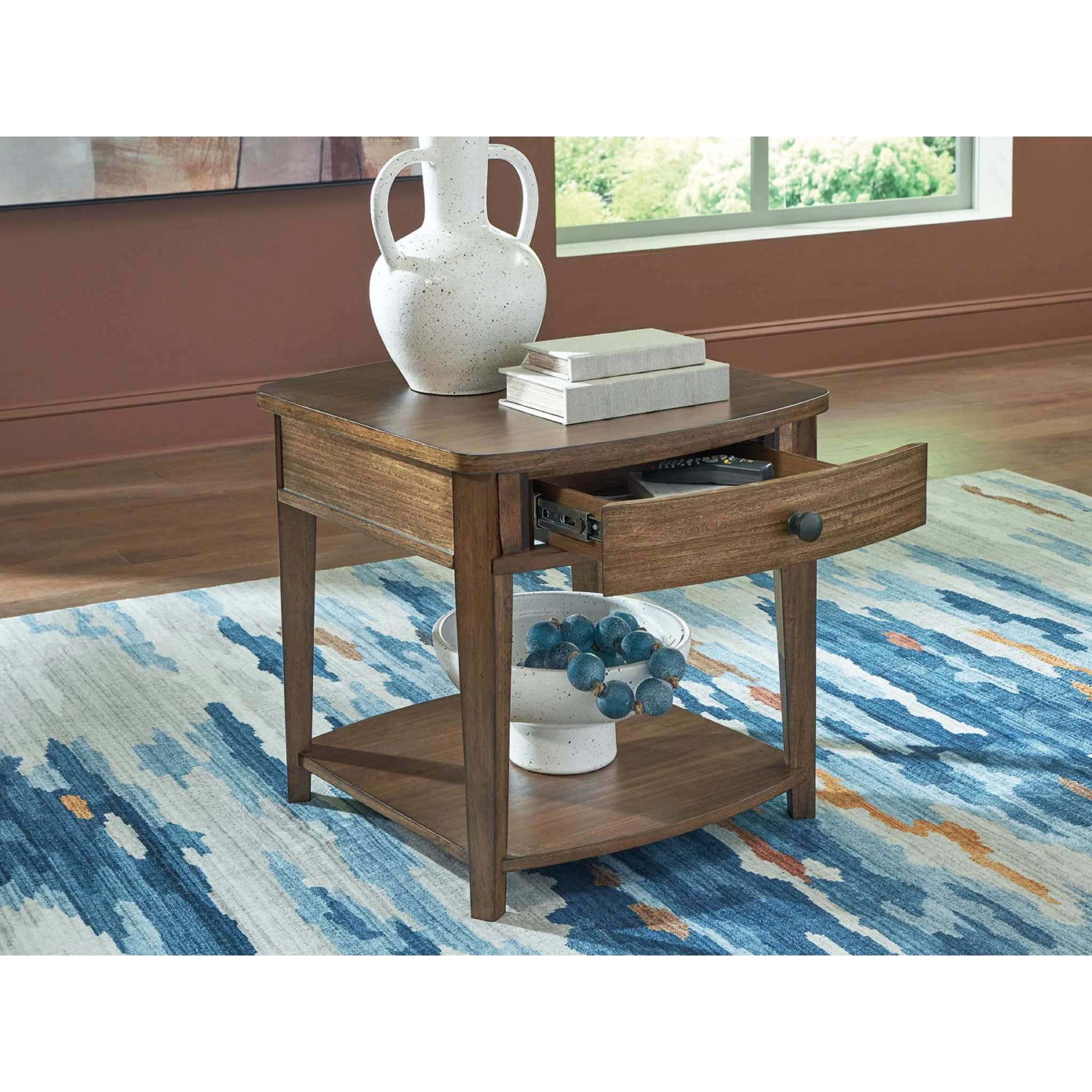 Burkbyer End Table - Brown - Image 7