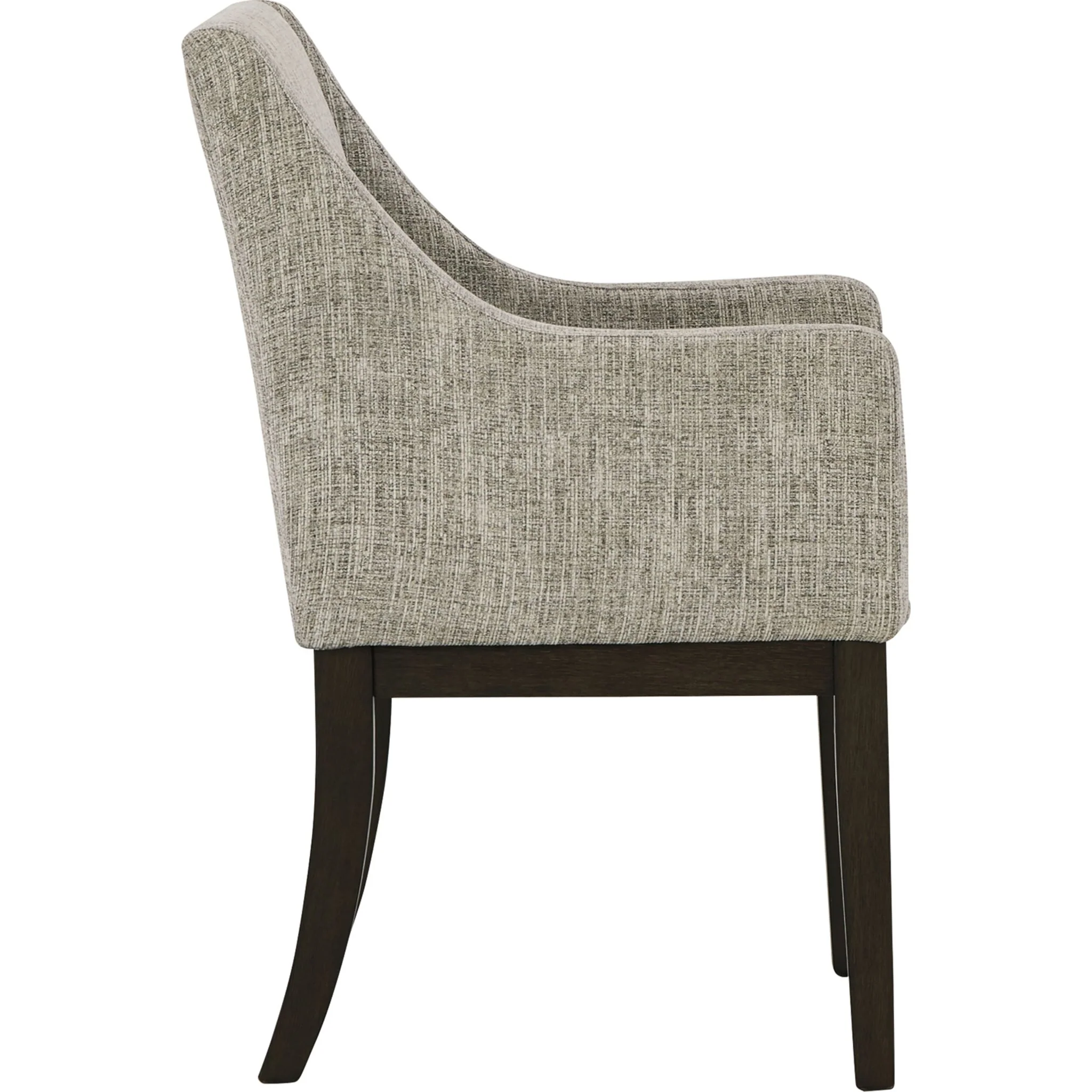 Burkhaus Arm Chair - Beige/Dark Brown - (D984-01A) - Image 4
