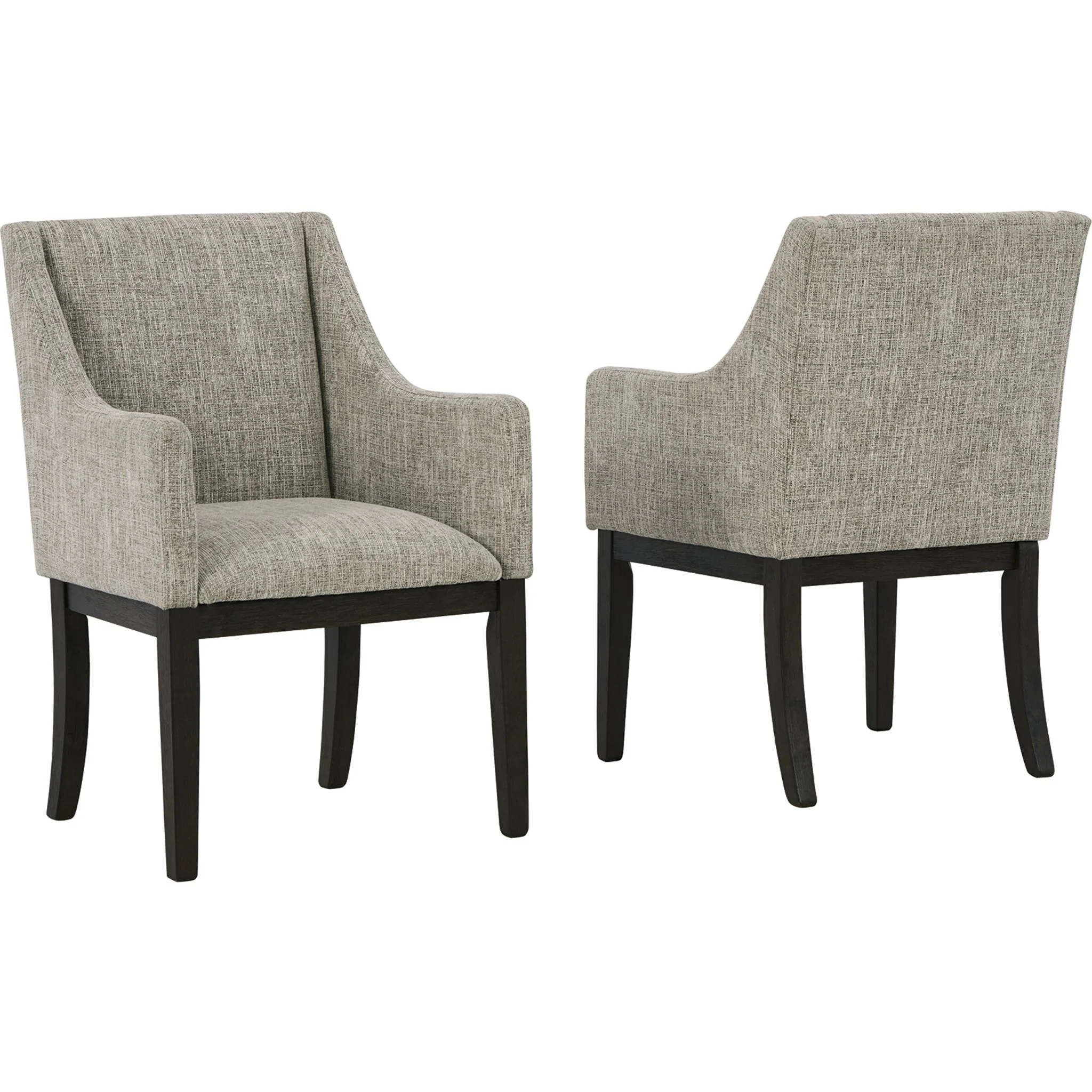Burkhaus Arm Chair - Beige/Dark Brown - (D984-01A) - Image 6