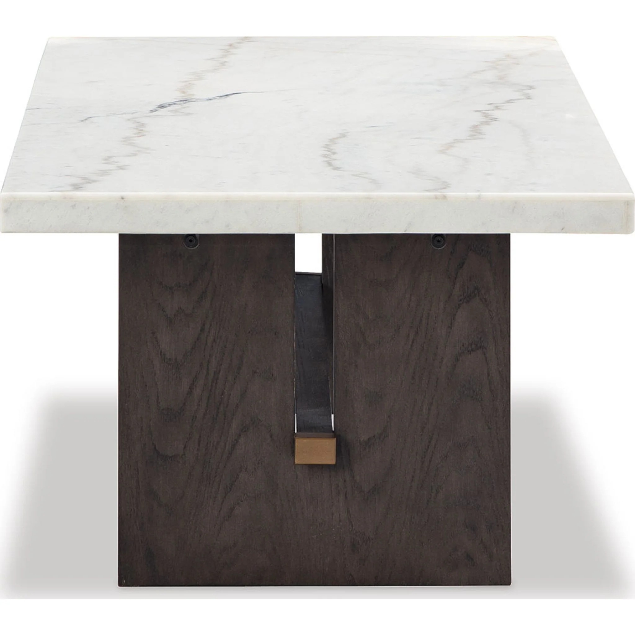 Burkhaus Coffee Table - White/Dark Brown - Image 6