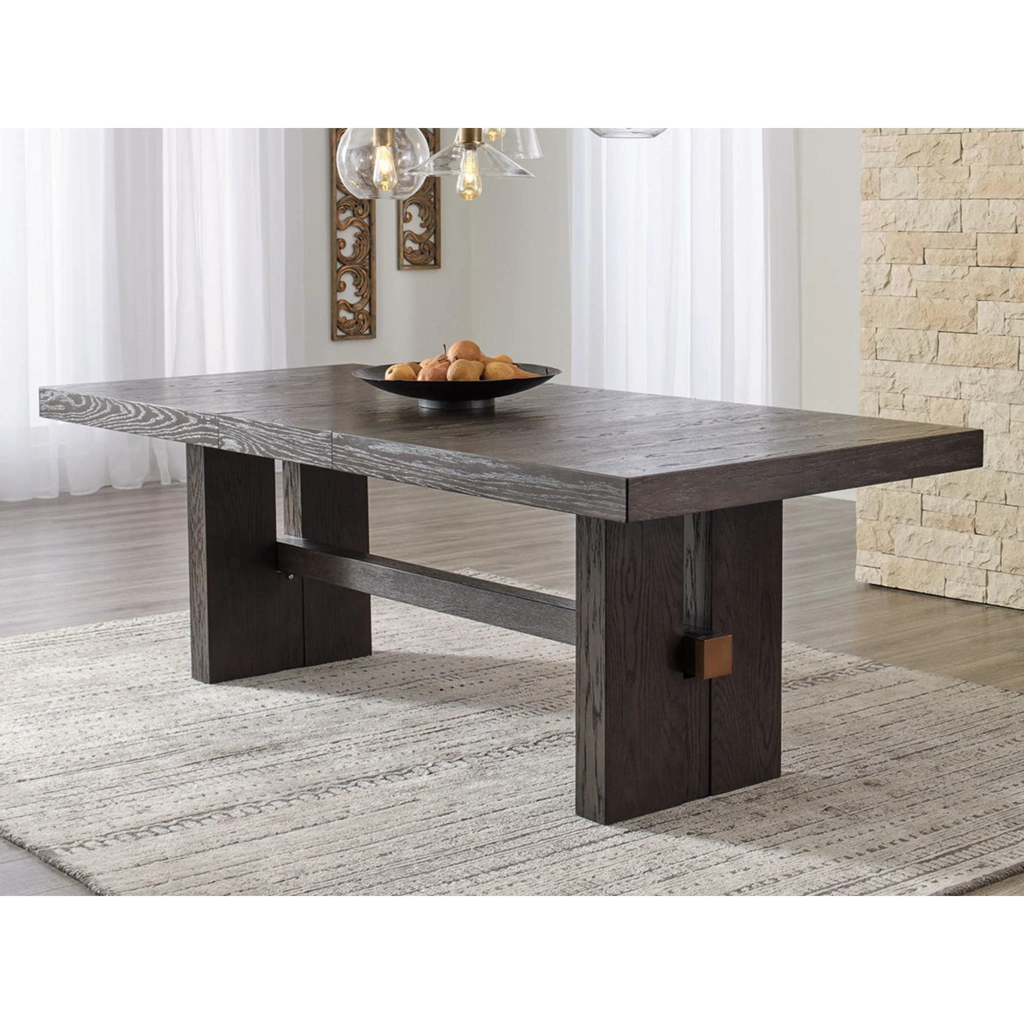 Burkhaus Dining Extension Table - Dark Brown - (D984-45) - Image 15