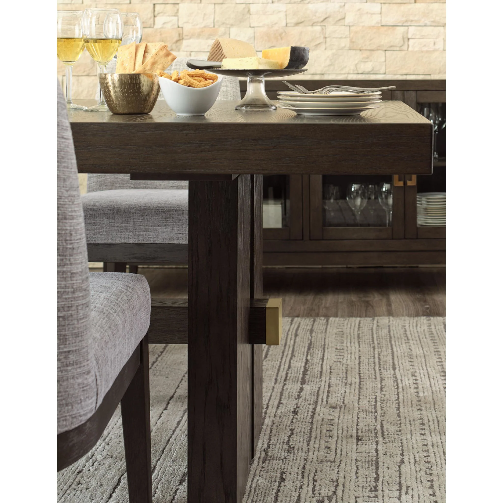 Burkhaus Dining Extension Table - Dark Brown - (D984-45) - Image 30