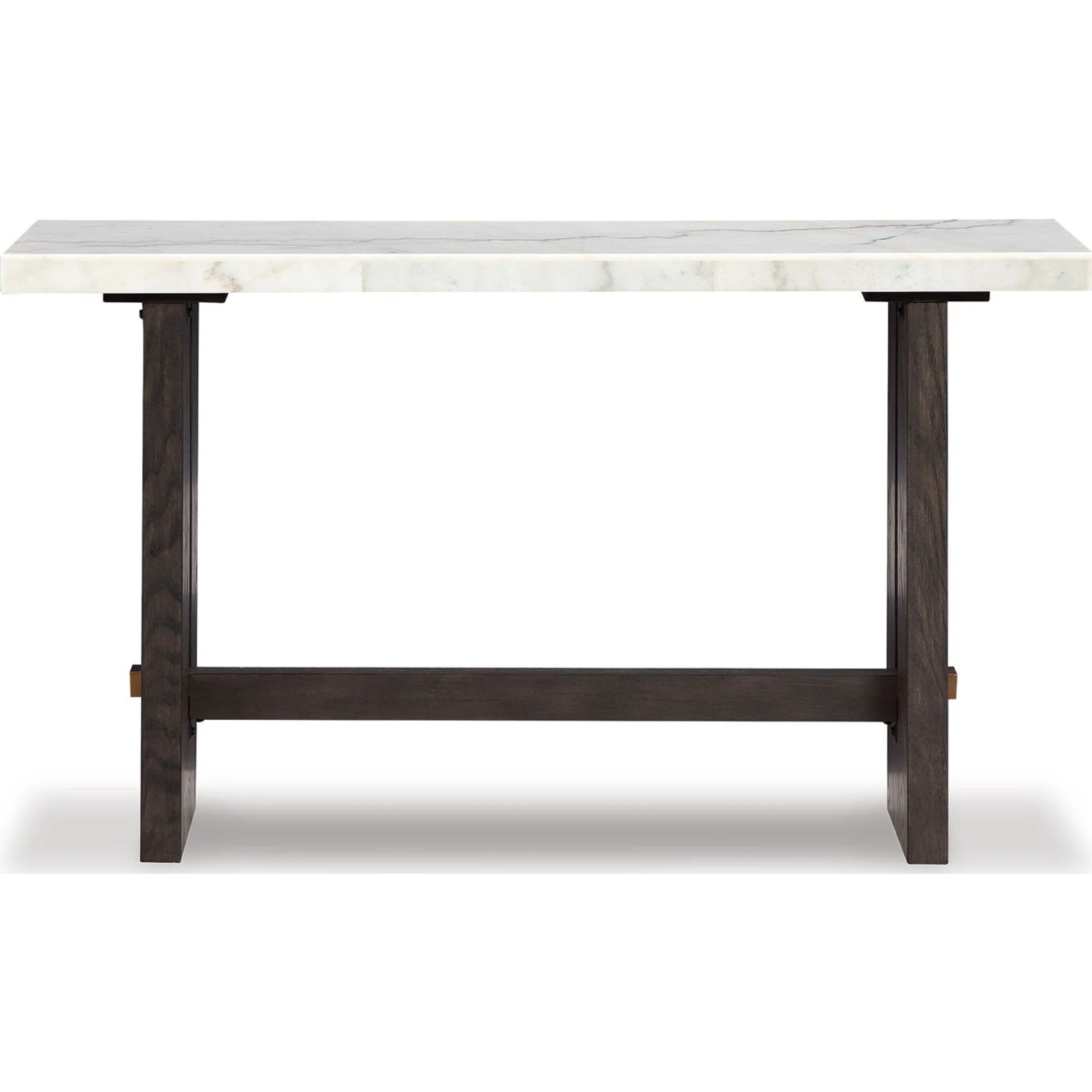 Burkhaus Sofa Table - White/Dark Brown - Image 6