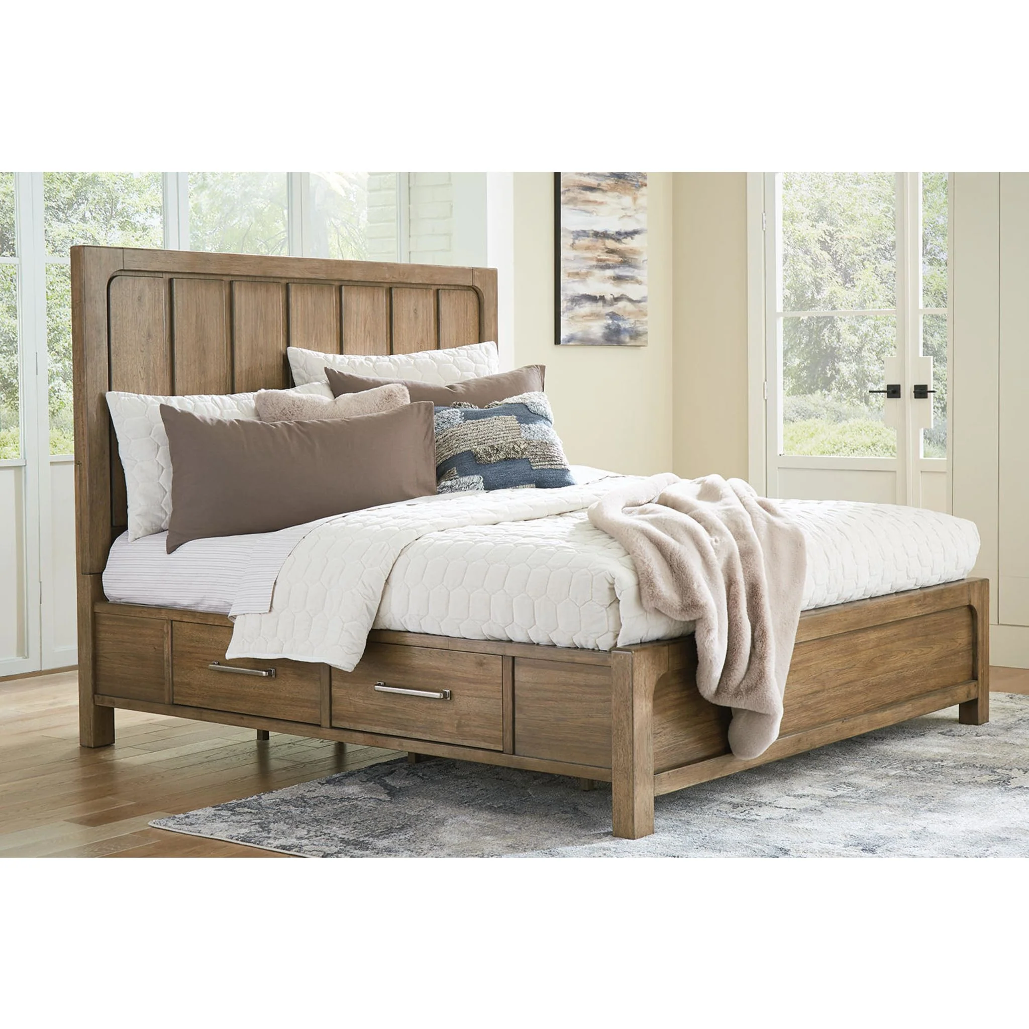 Cabalynn Storage Bed- Light Brown - Image 11