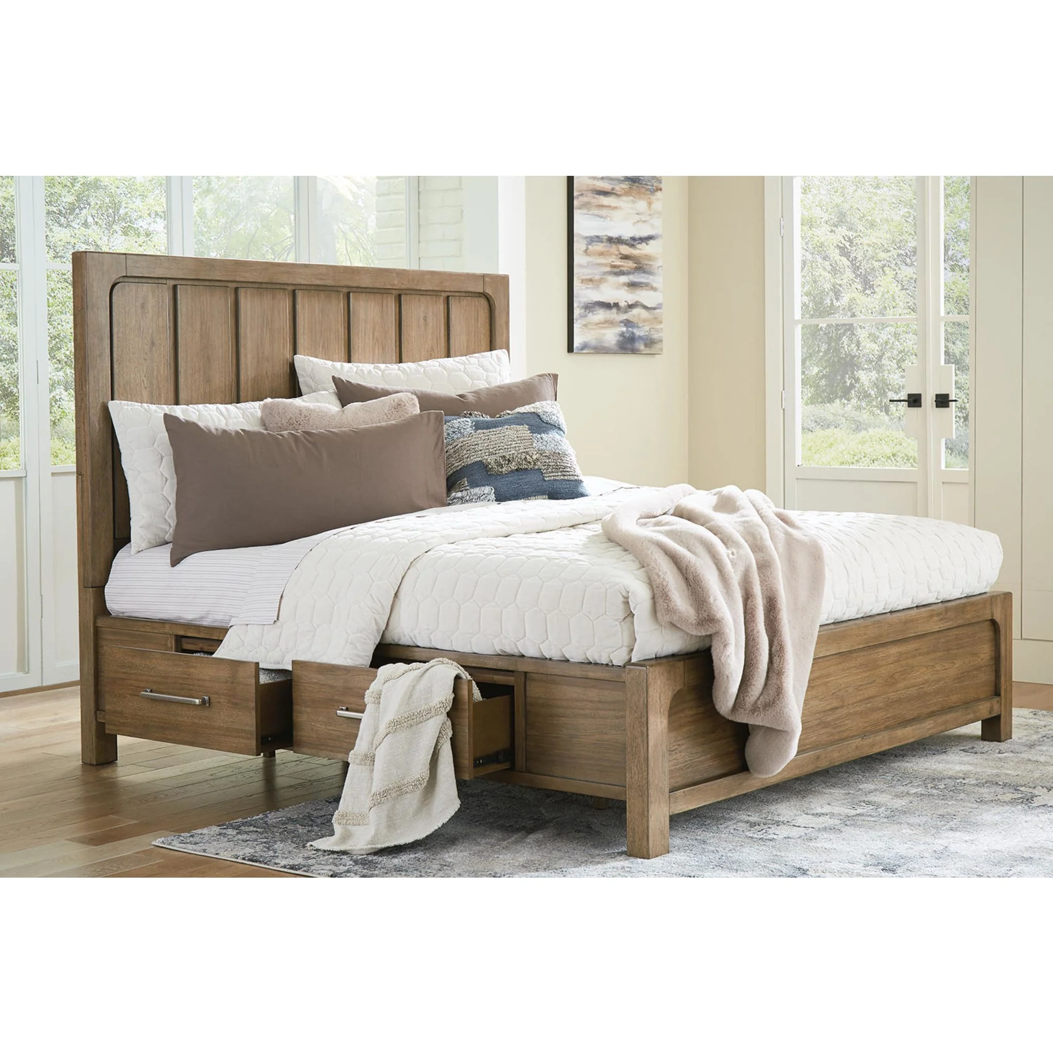 Cabalynn Storage Bed- Light Brown - Image 12