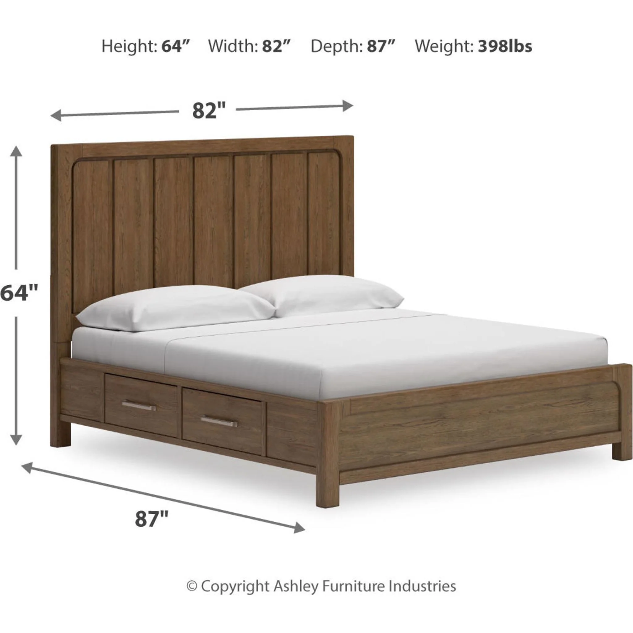 Cabalynn Storage Bed- Light Brown - Image 23