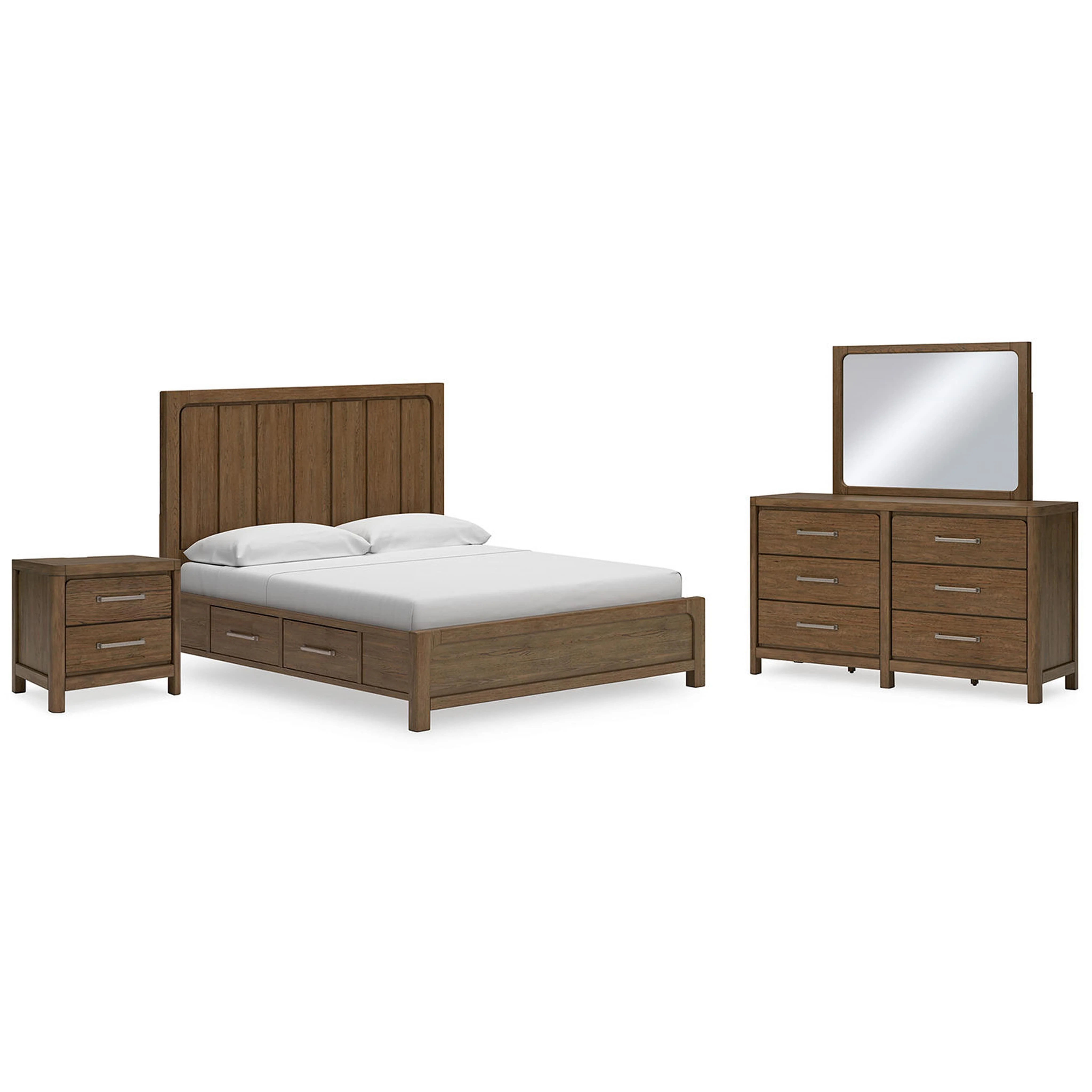 Cabalynn 6 Piece Storage Bedroom - Light Brown - Image 32