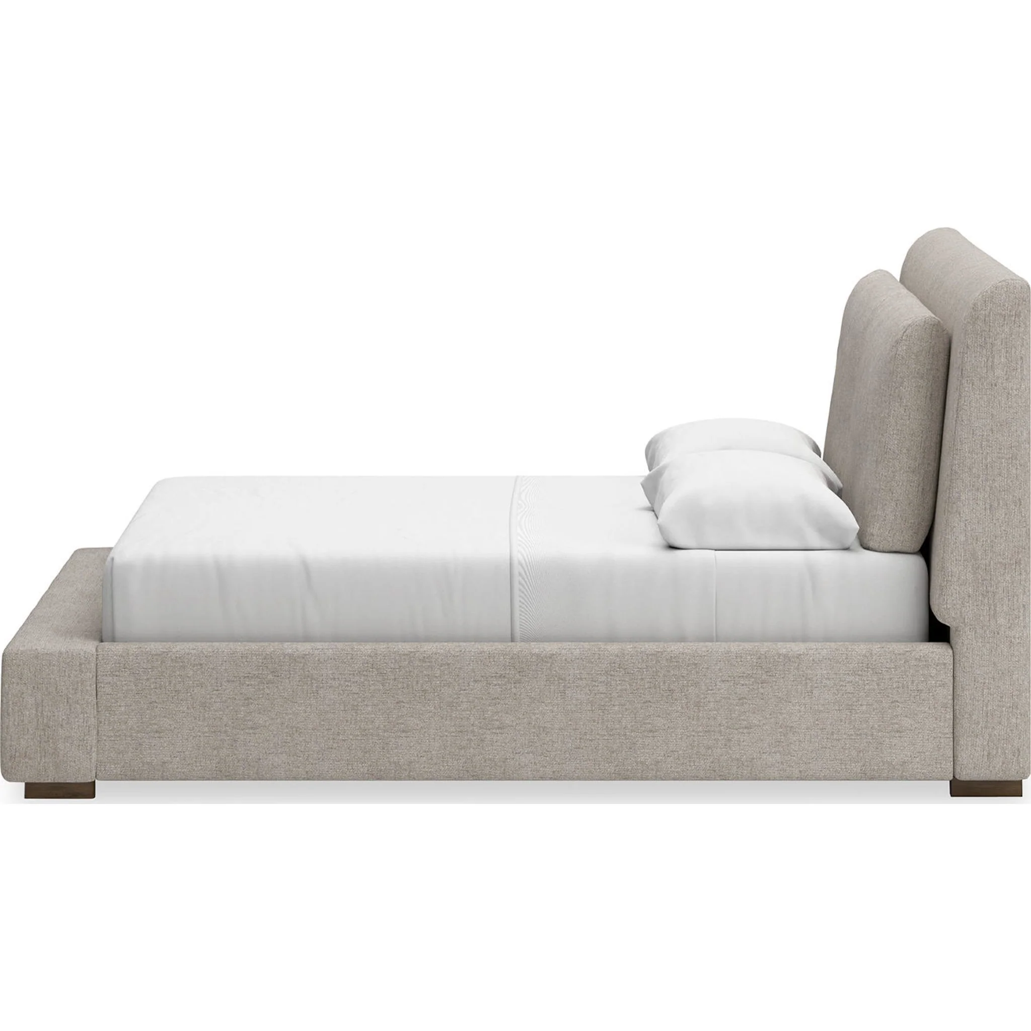 Cabalynn 6 Piece Upholstered Bedroom - Light Brown - Image 14