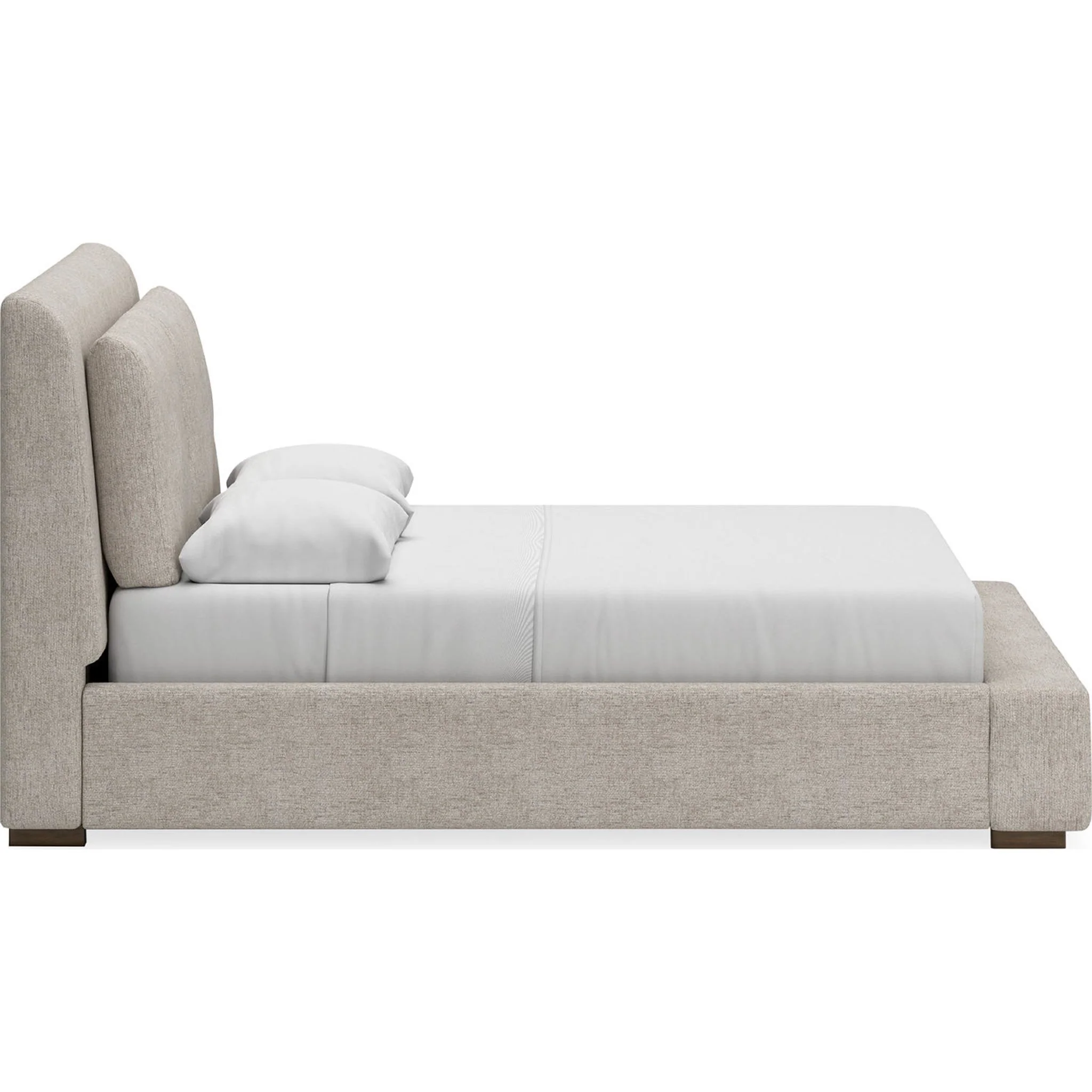 Cabalynn 6 Piece Upholstered Bedroom - Light Brown - Image 15