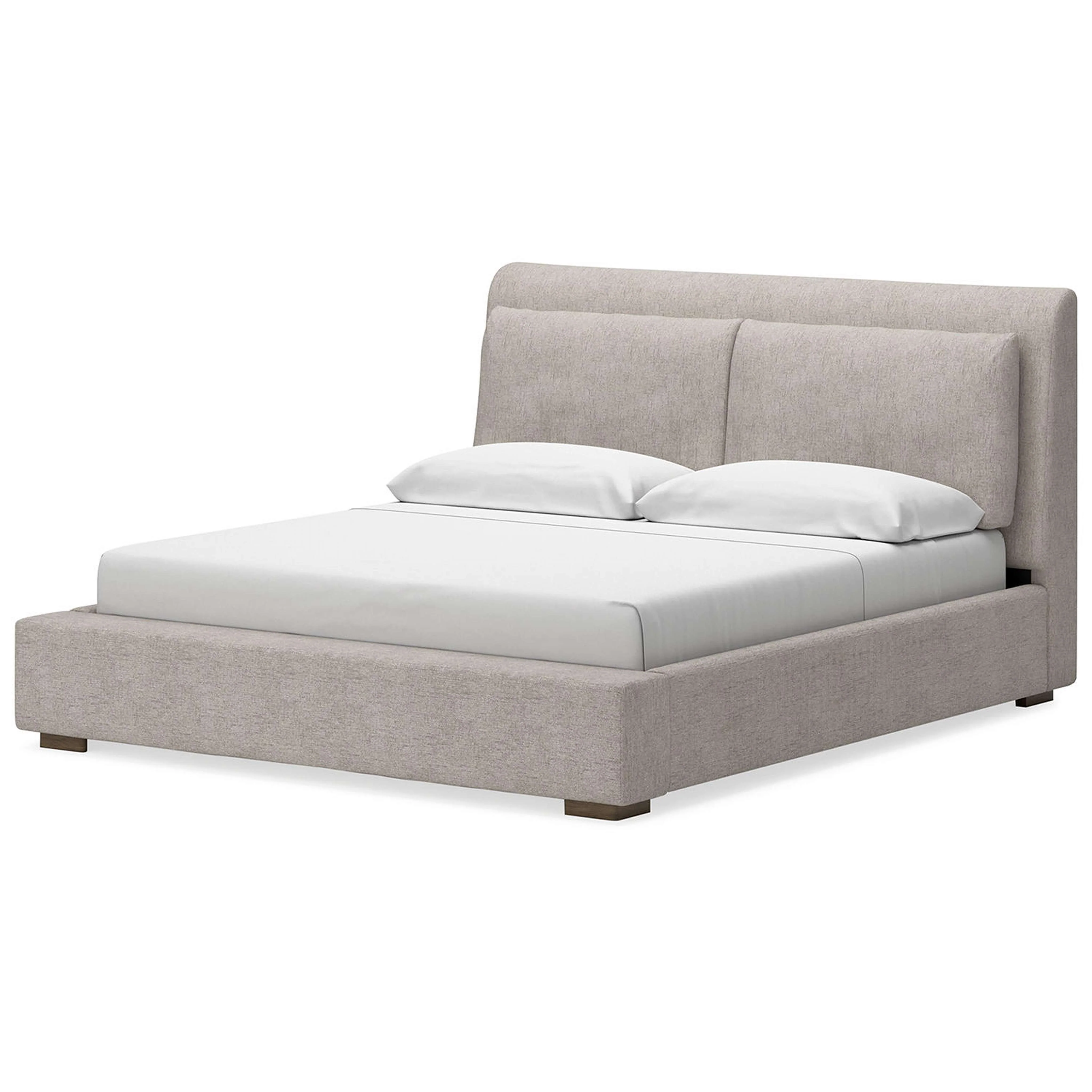 Cabalynn 6 Piece Upholstered Bedroom - Light Brown - Image 38
