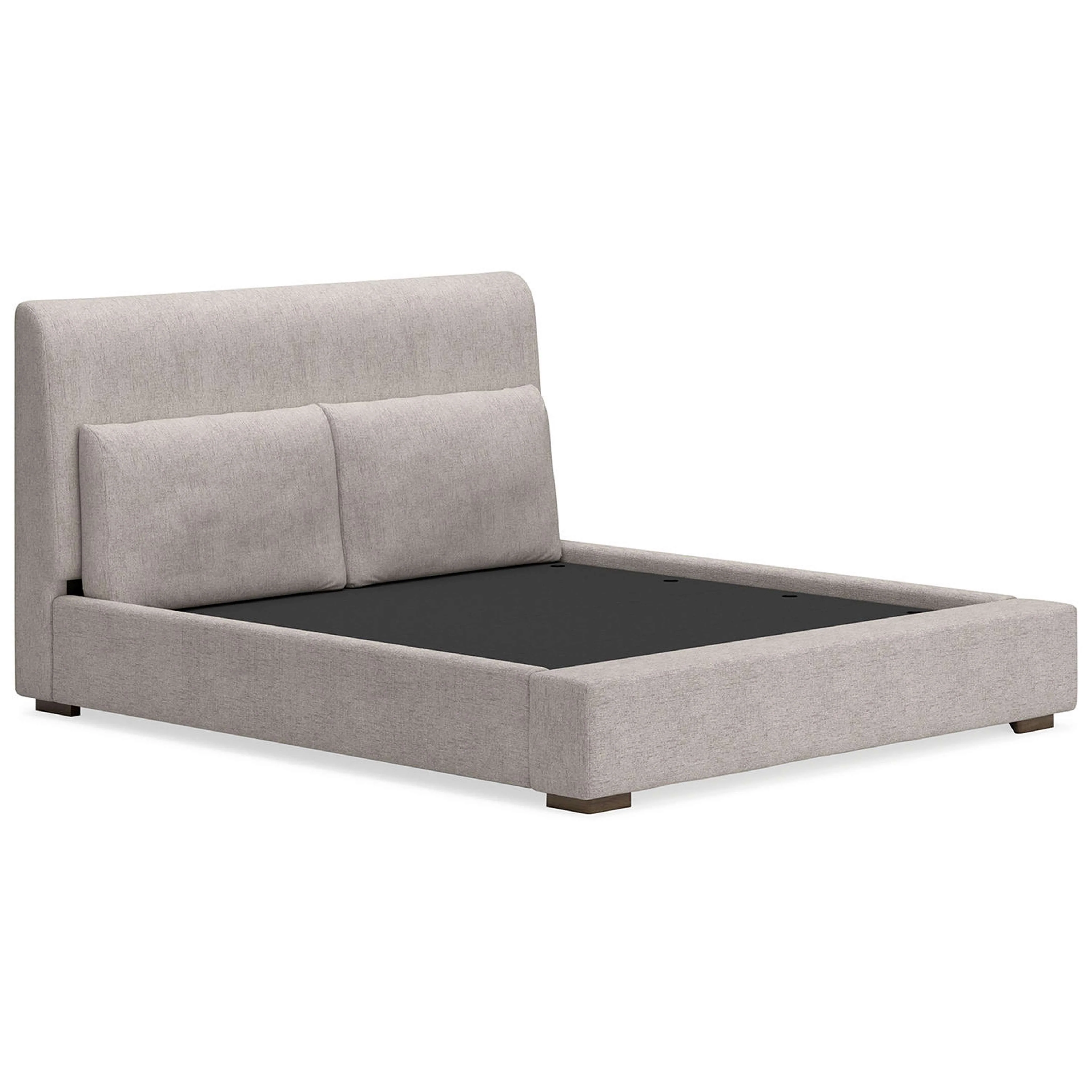 Cabalynn 6 Piece Upholstered Bedroom - Light Brown - Image 39