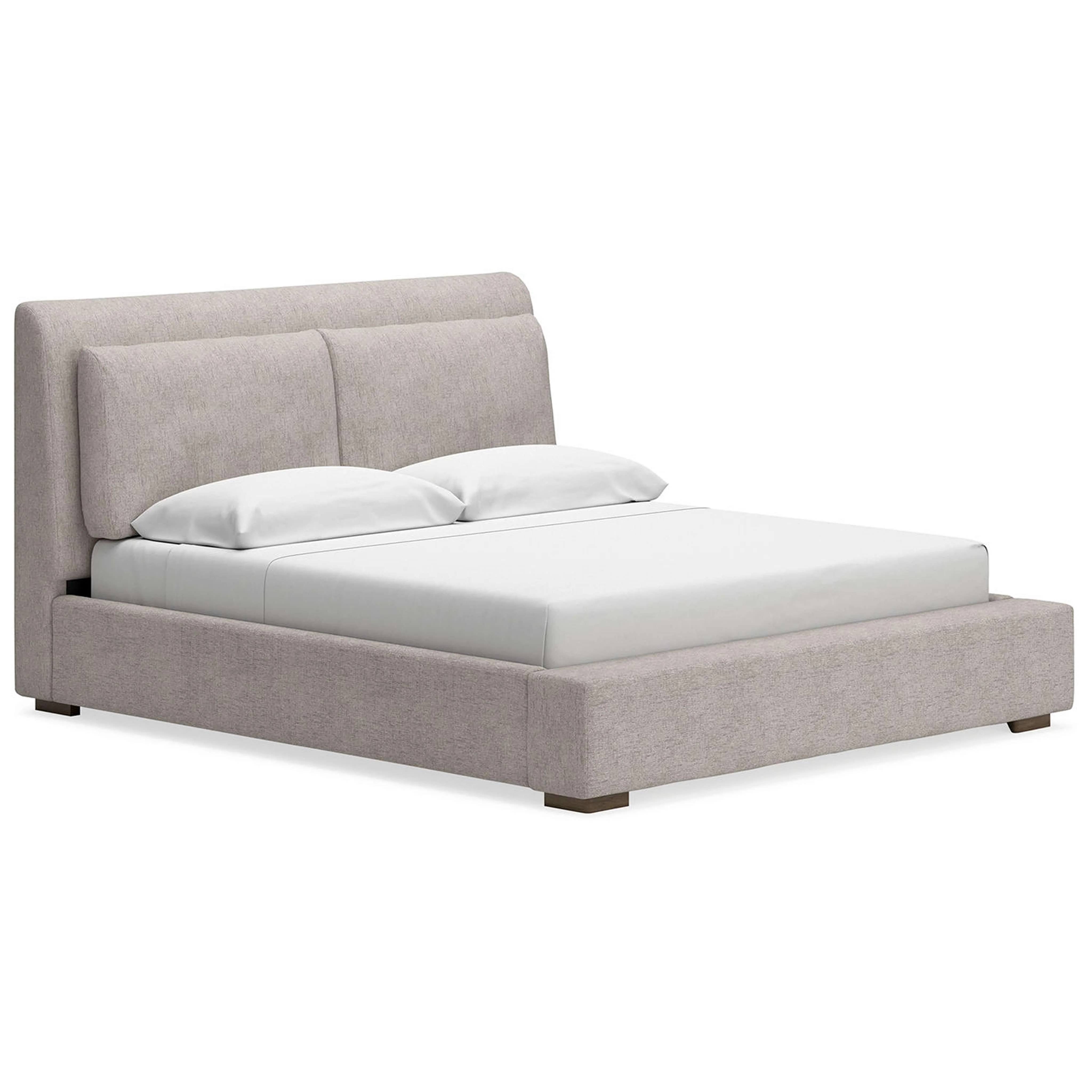Cabalynn 6 Piece Upholstered Bedroom - Light Brown - Image 40