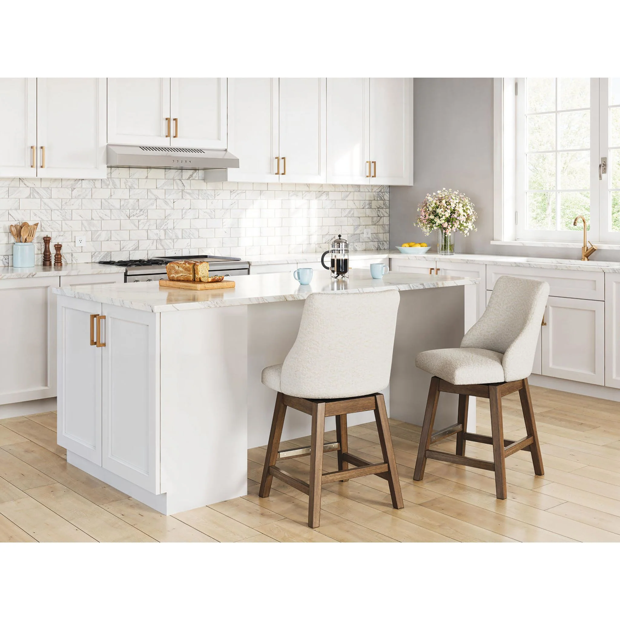 Cabalynn Counter Height Stool - Oatmeal/Light Brown - (D974-324) - Image 2