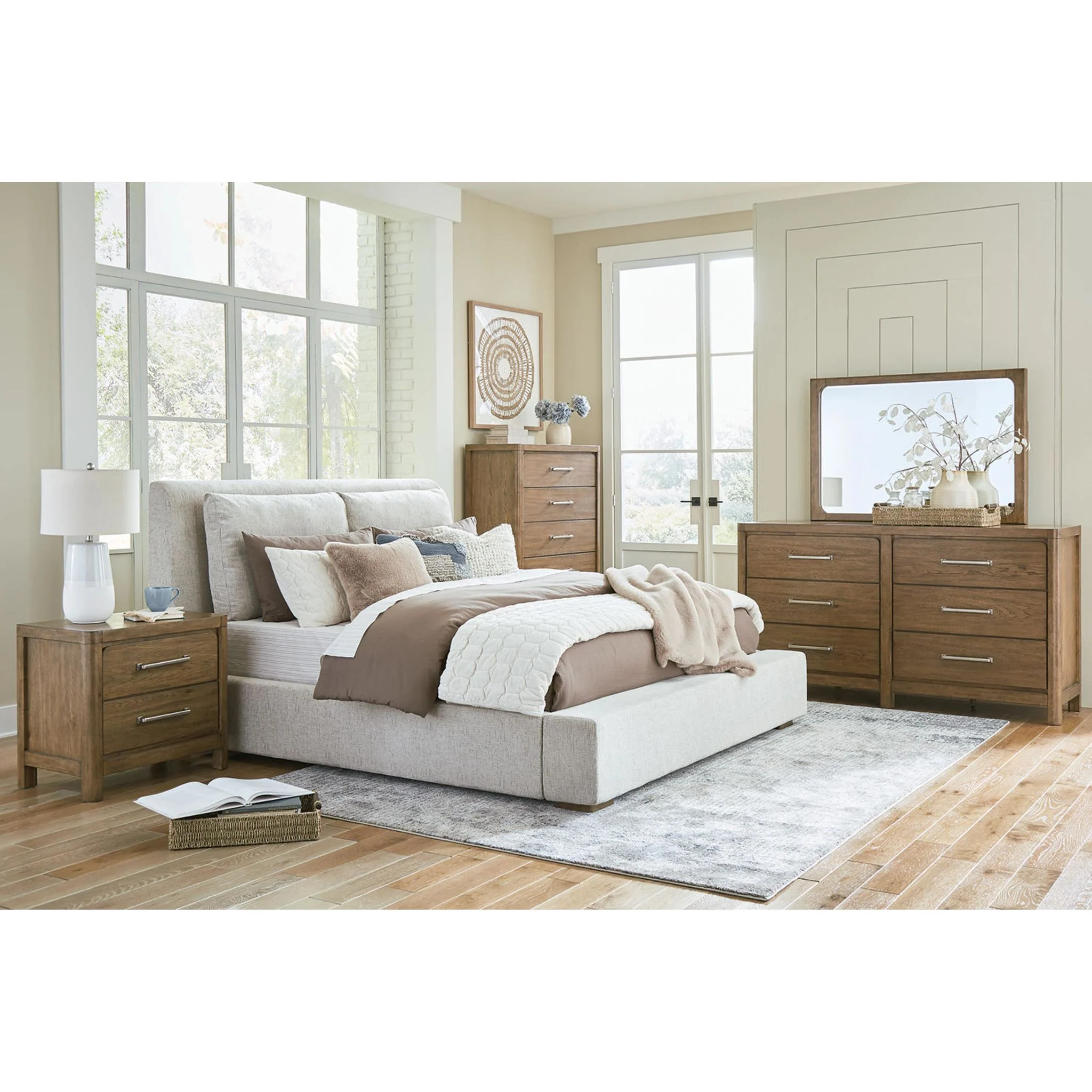 Cabalynn Dresser and Mirror - Light Brown - Image 2