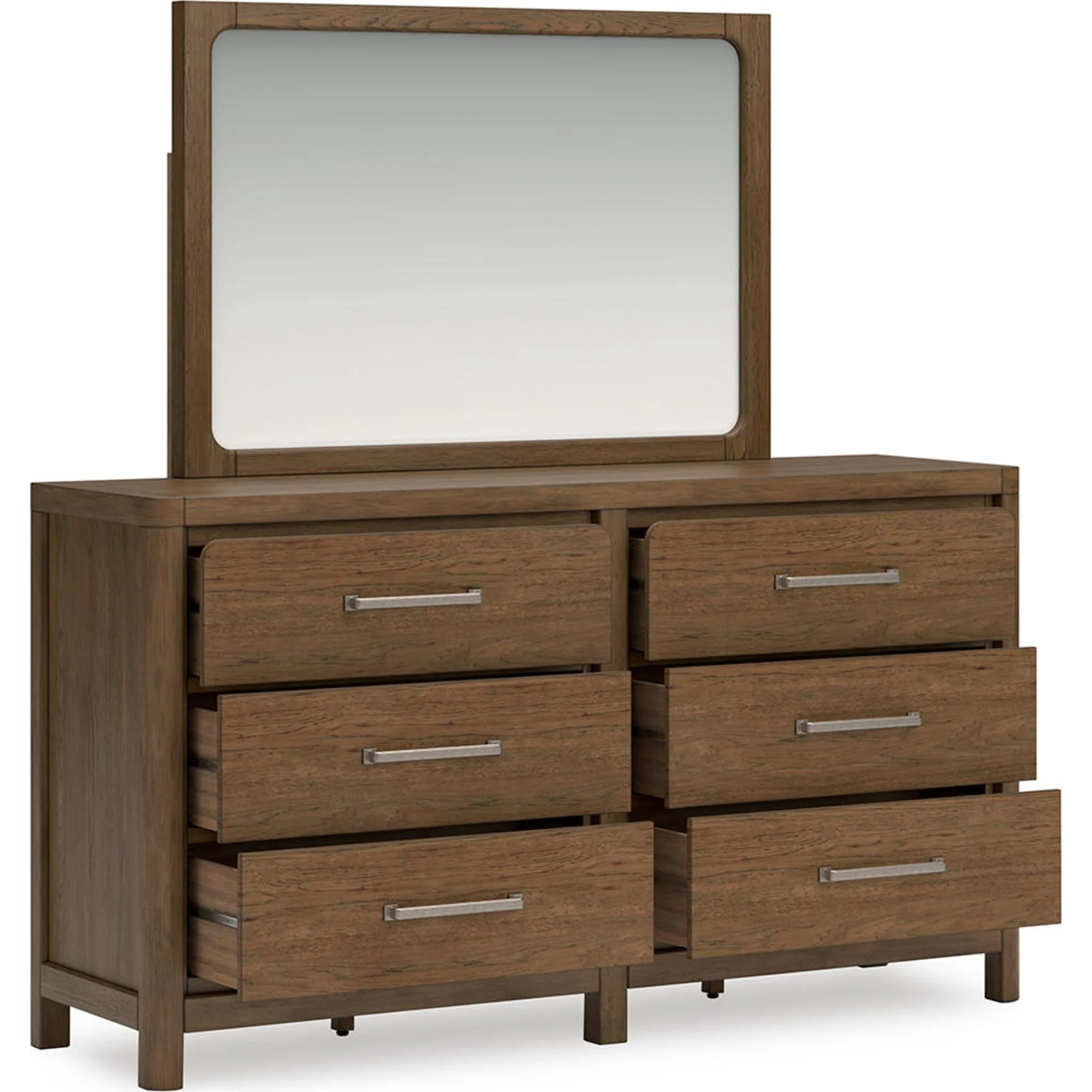 Cabalynn Dresser and Mirror - Light Brown - Image 5