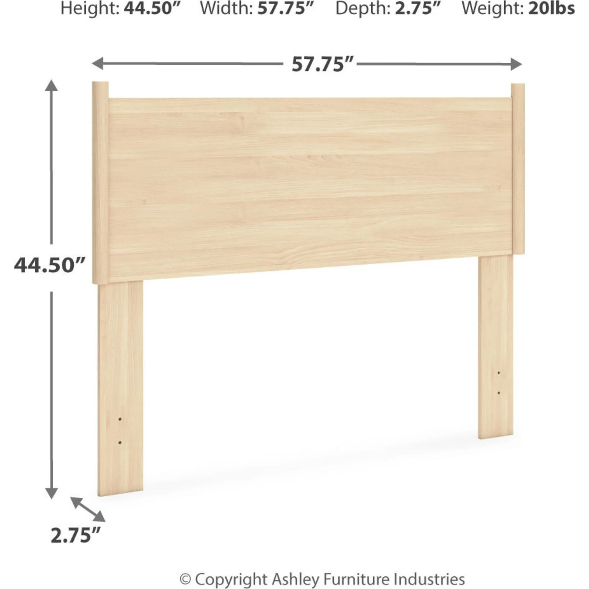 Cabinella Full Panel Headboard - Tan - Image 4
