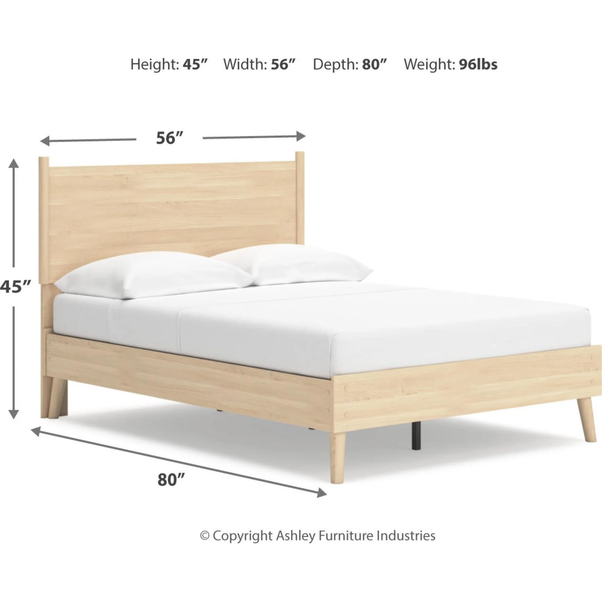 Cabinella Full Platform Bed - Tan - Image 3