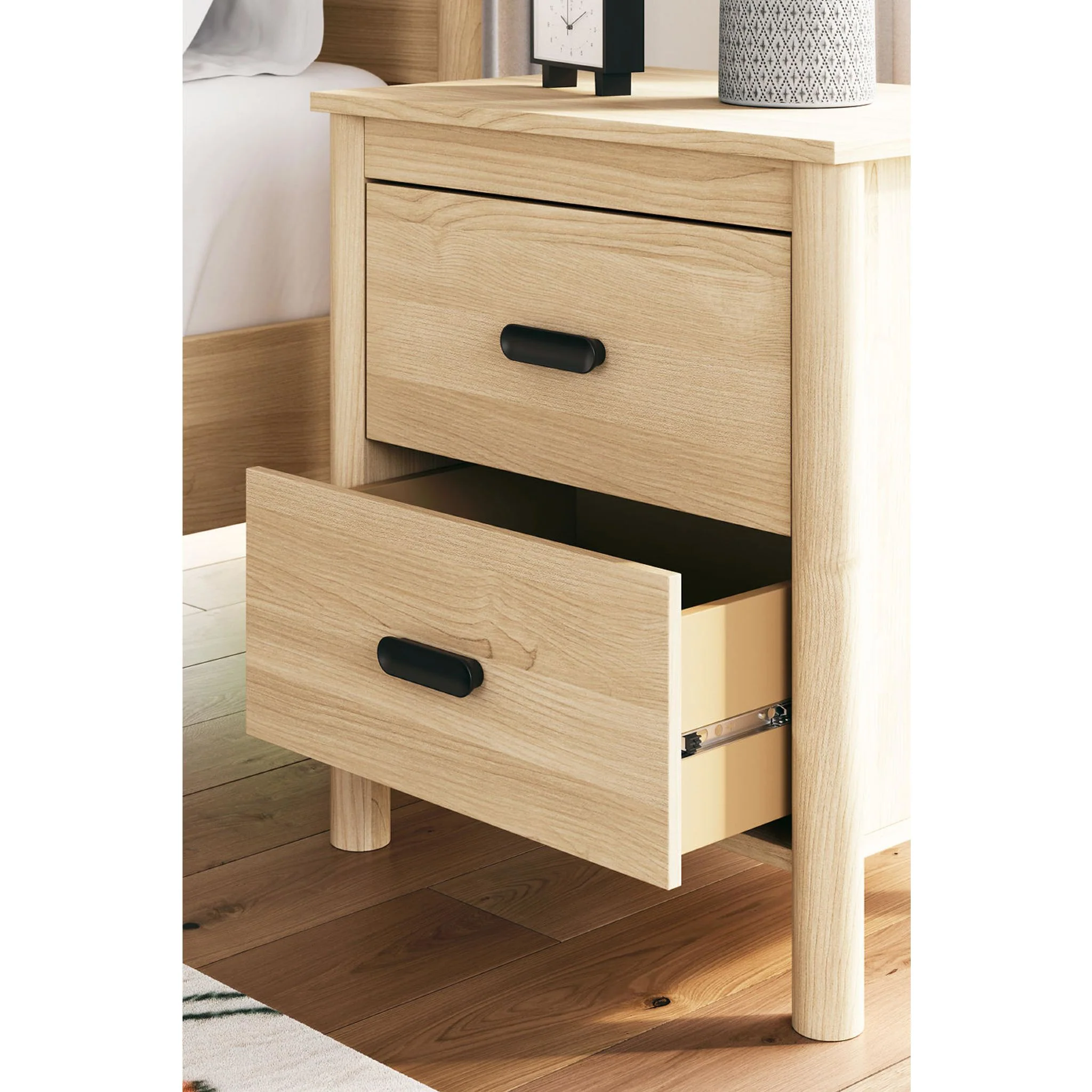 Cabinella Nightstand - Tan - Image 7