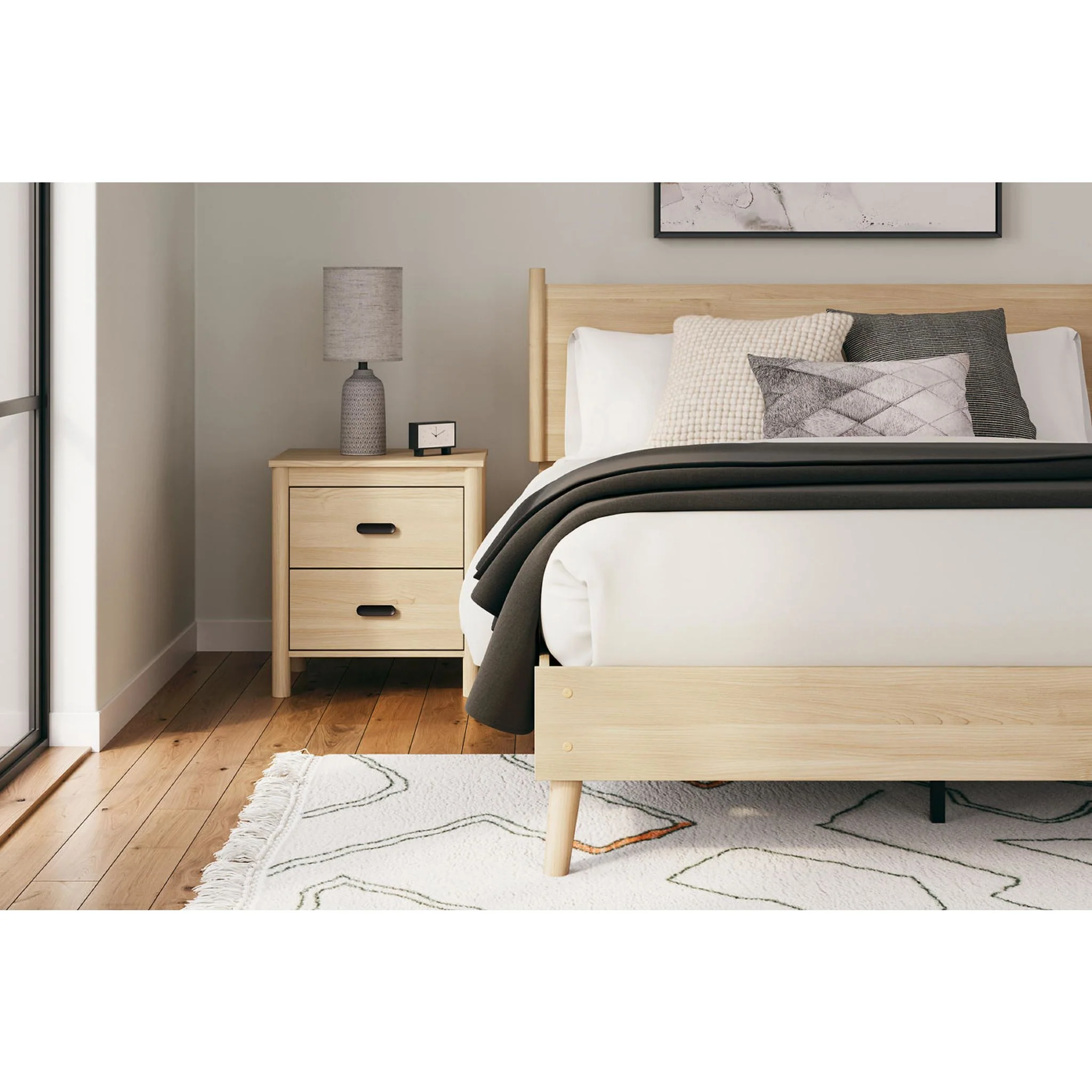 Cabinella Queen Panel Headboard - Tan - Image 2