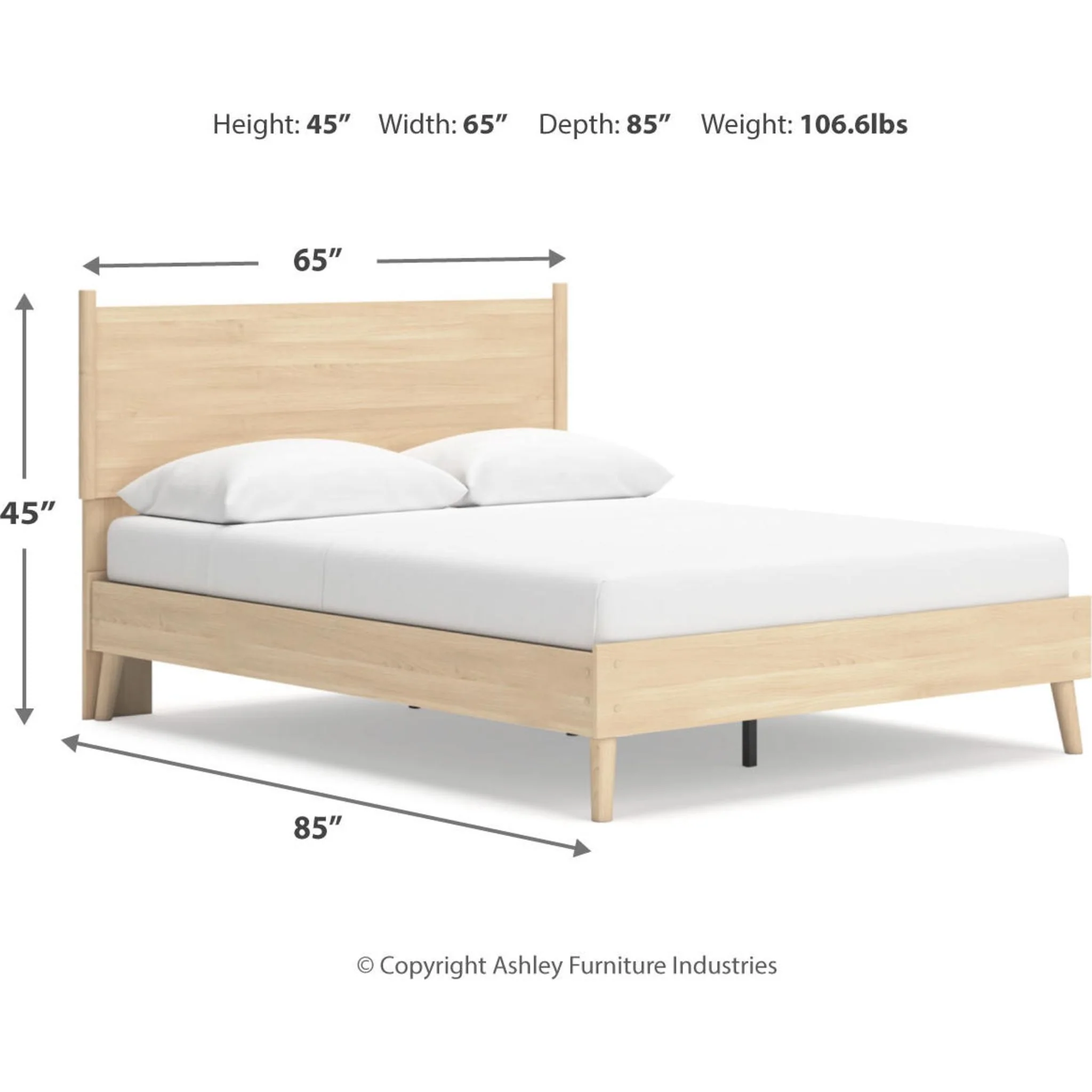 Cabinella Queen Platform Bed - Tan - Image 11