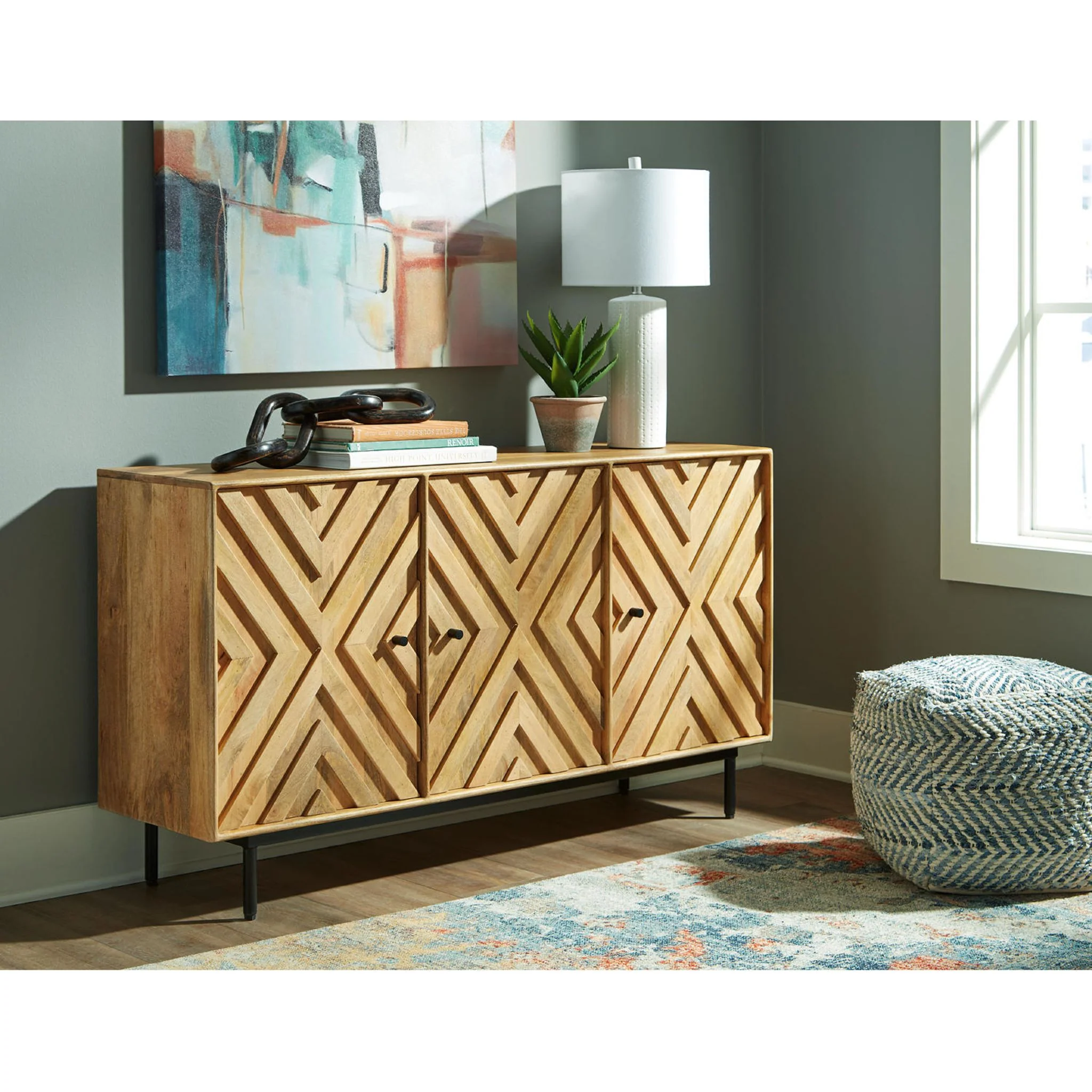 Cadewick Accent Cabinet - Natural - Image 2