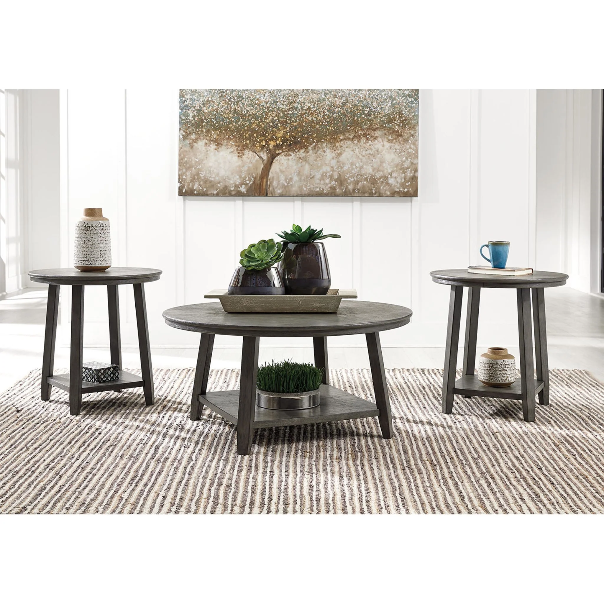 Caitbrook 3 Pack Tables - Gray - Image 6