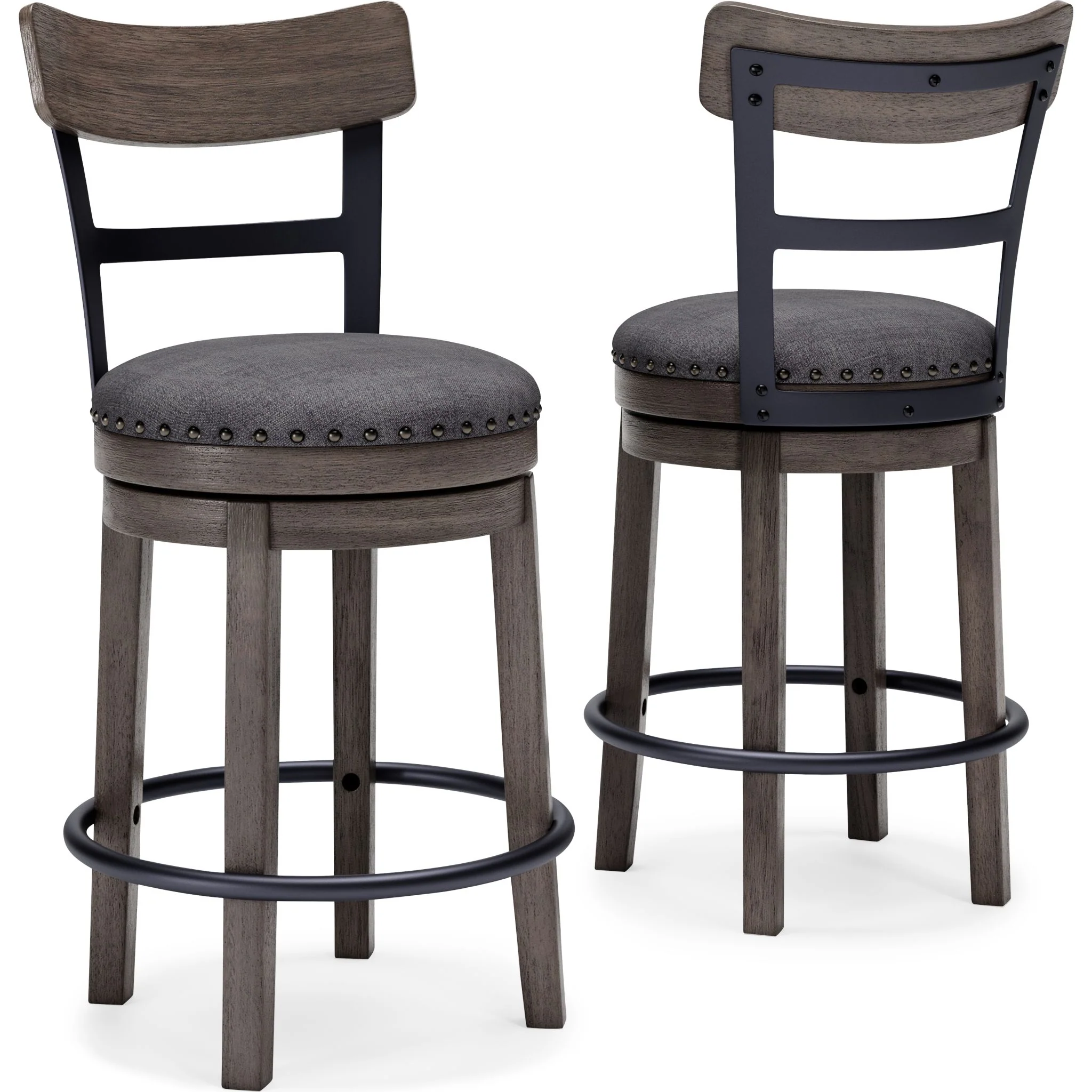 Caitbrook Counter Height Stool - Gray - (D388-224) - Image 7