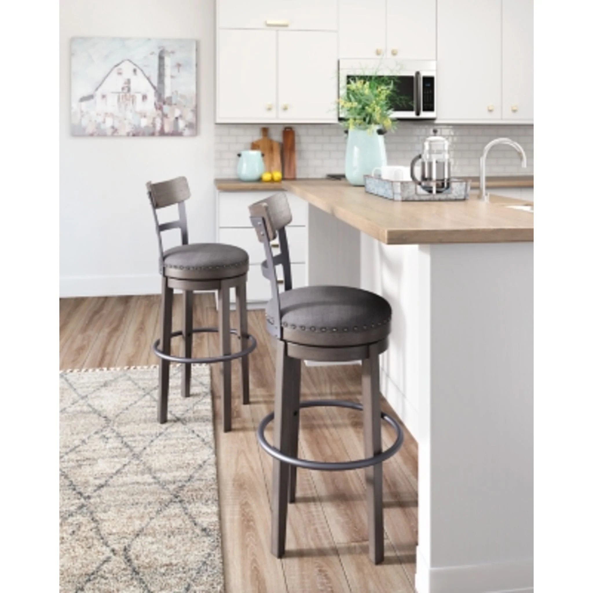 Caitbrook Bar Height Stool - Gray - (D388-230) - Image 7
