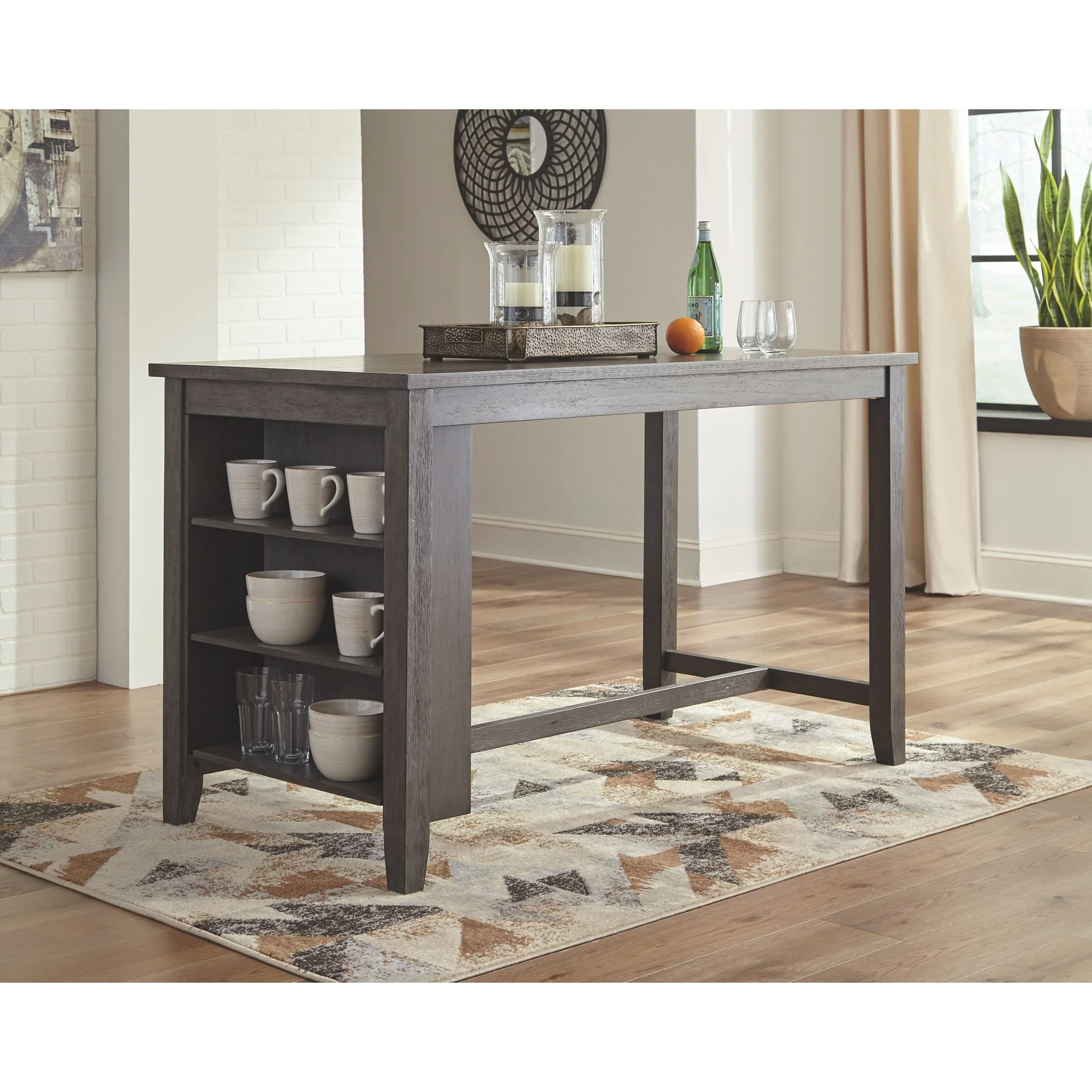 Caitbrook Counter Height Table - Dark Gray - (D388-13) - Image 2