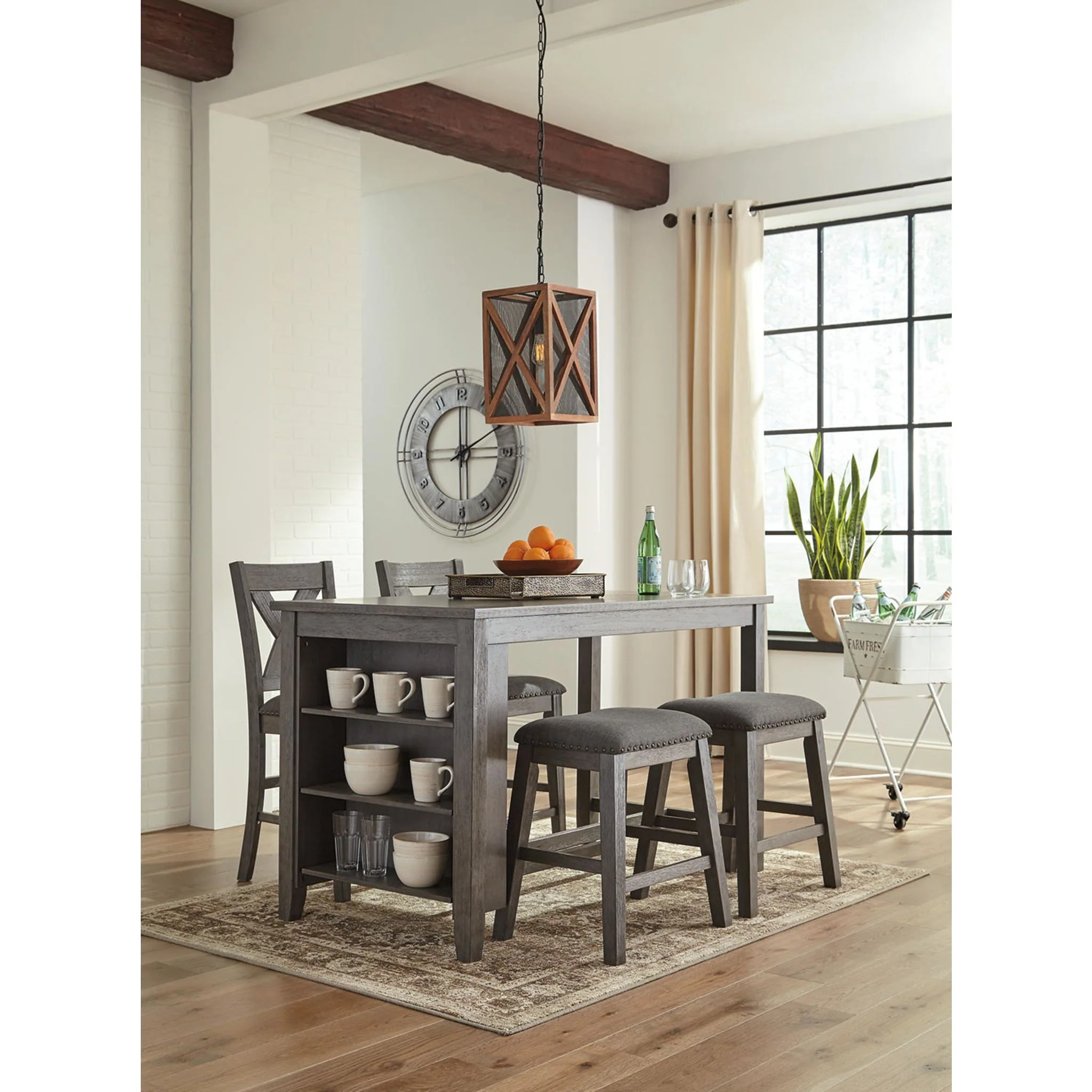 Caitbrook Counter Height Table - Dark Gray - (D388-13) - Image 5