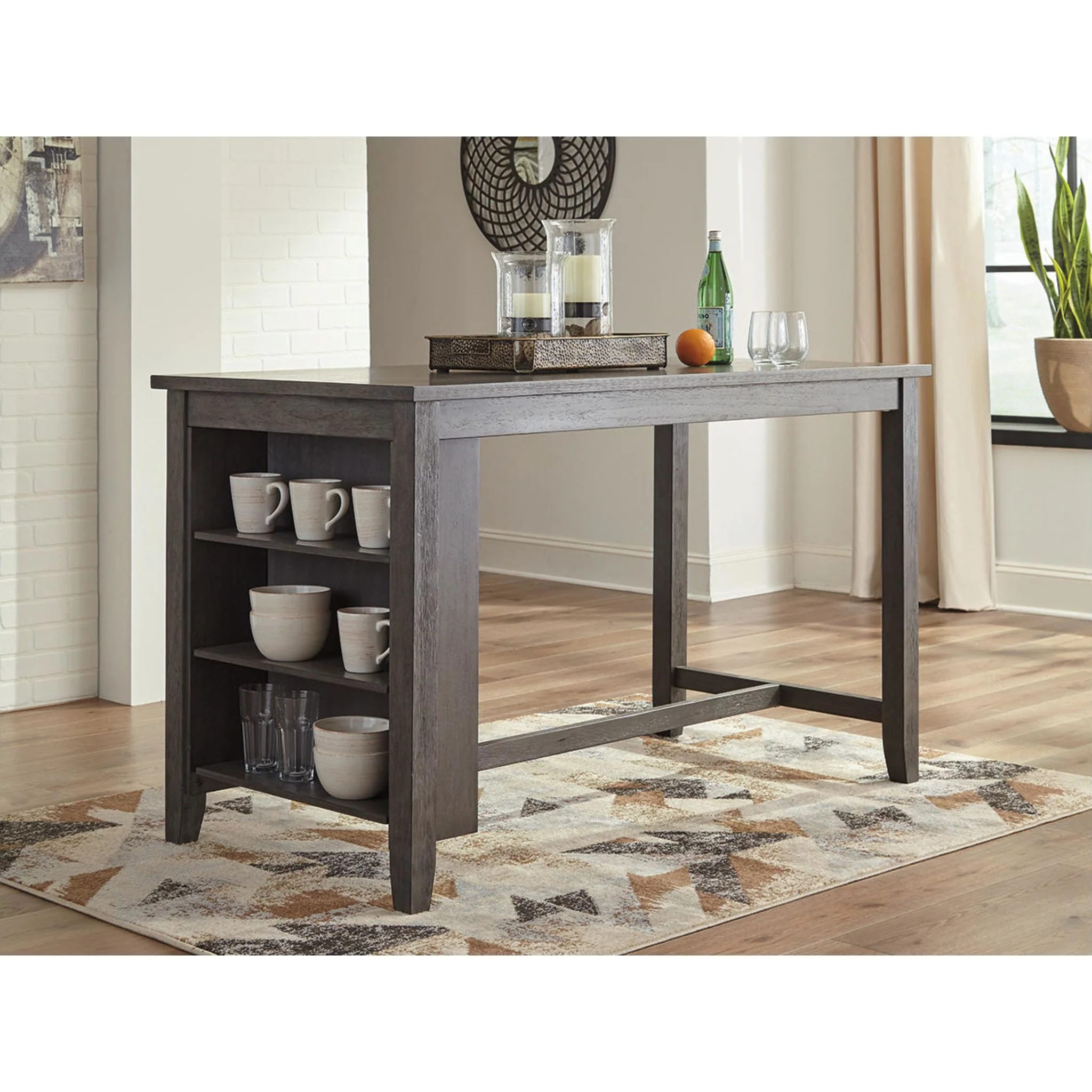 Caitbrook Counter Height Table - Dark Gray - (D388-13) - Image 7