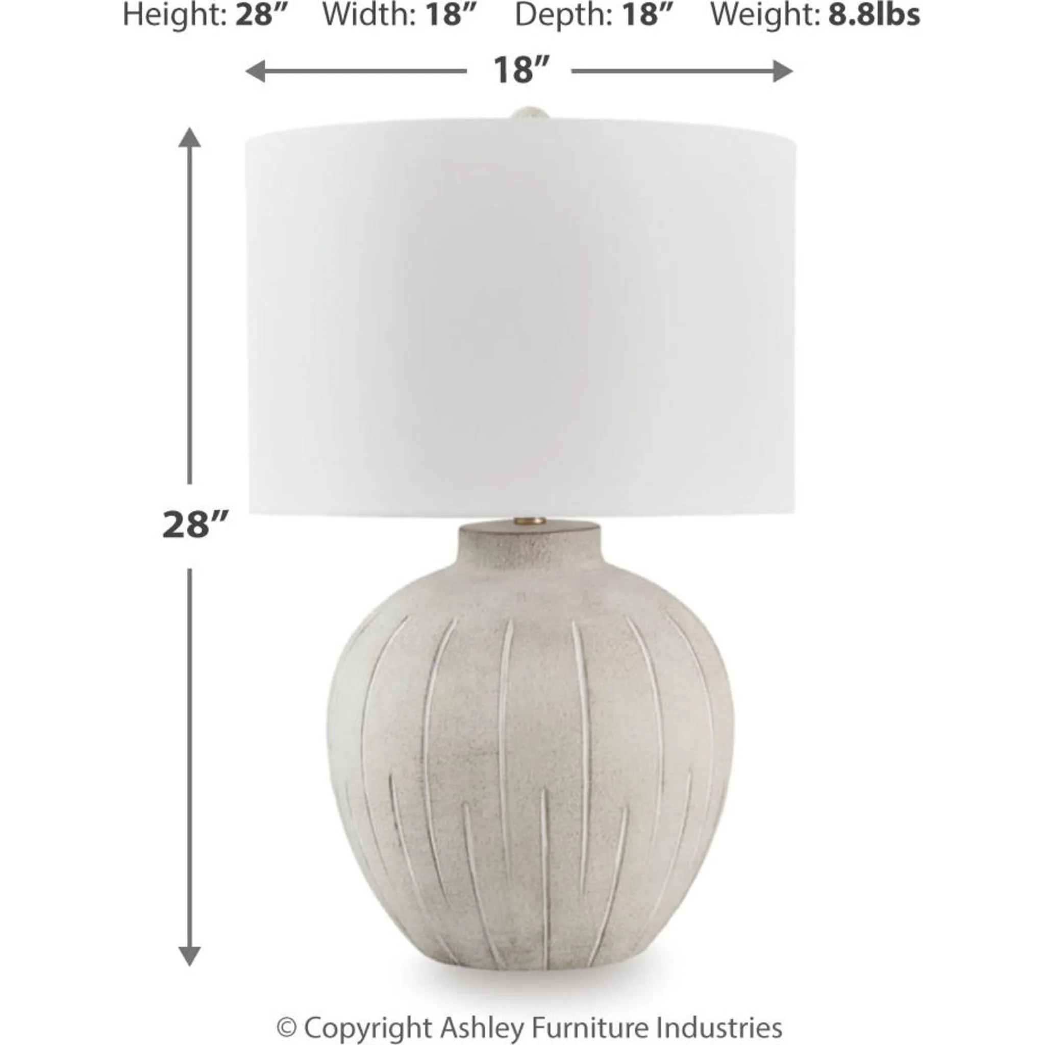 Calbert Table Lamp 27.75" - Image 3