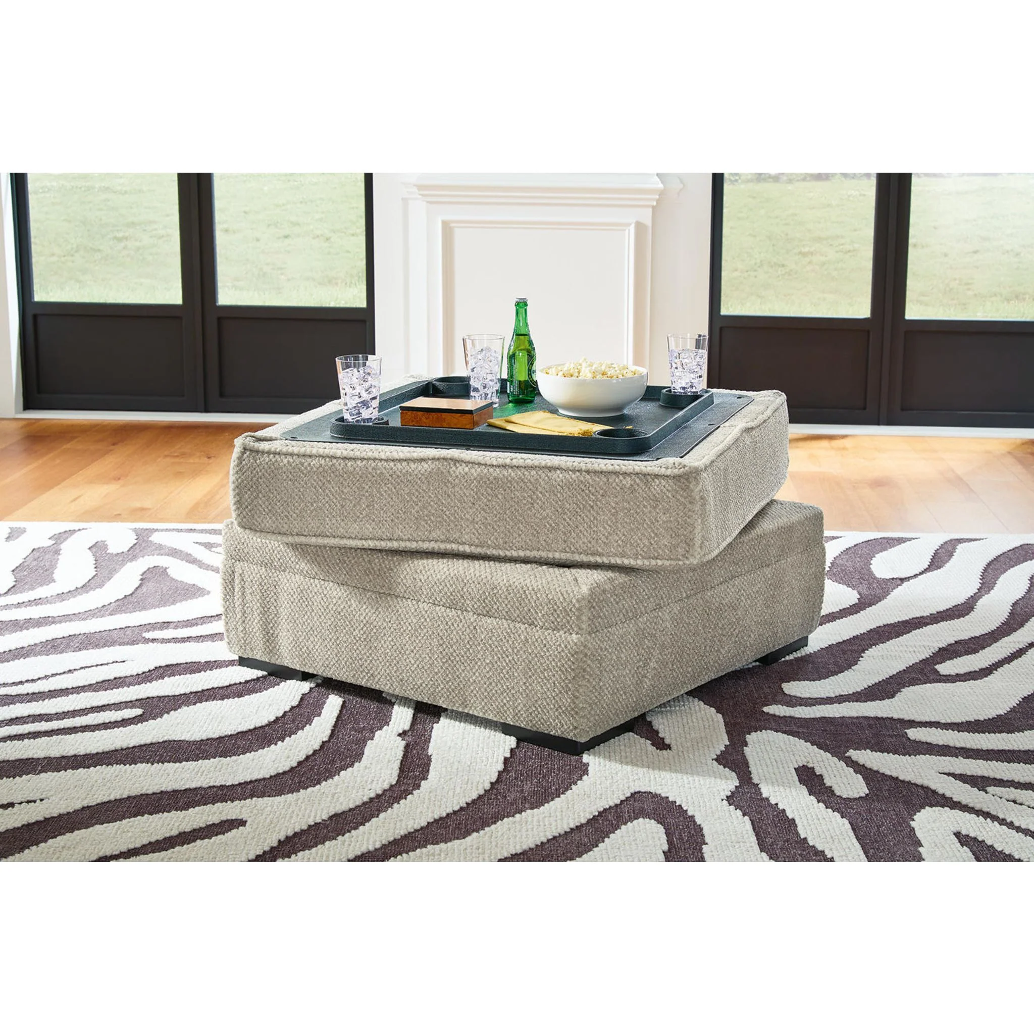 Calnita Storage Ottoman - Sisal - Image 7