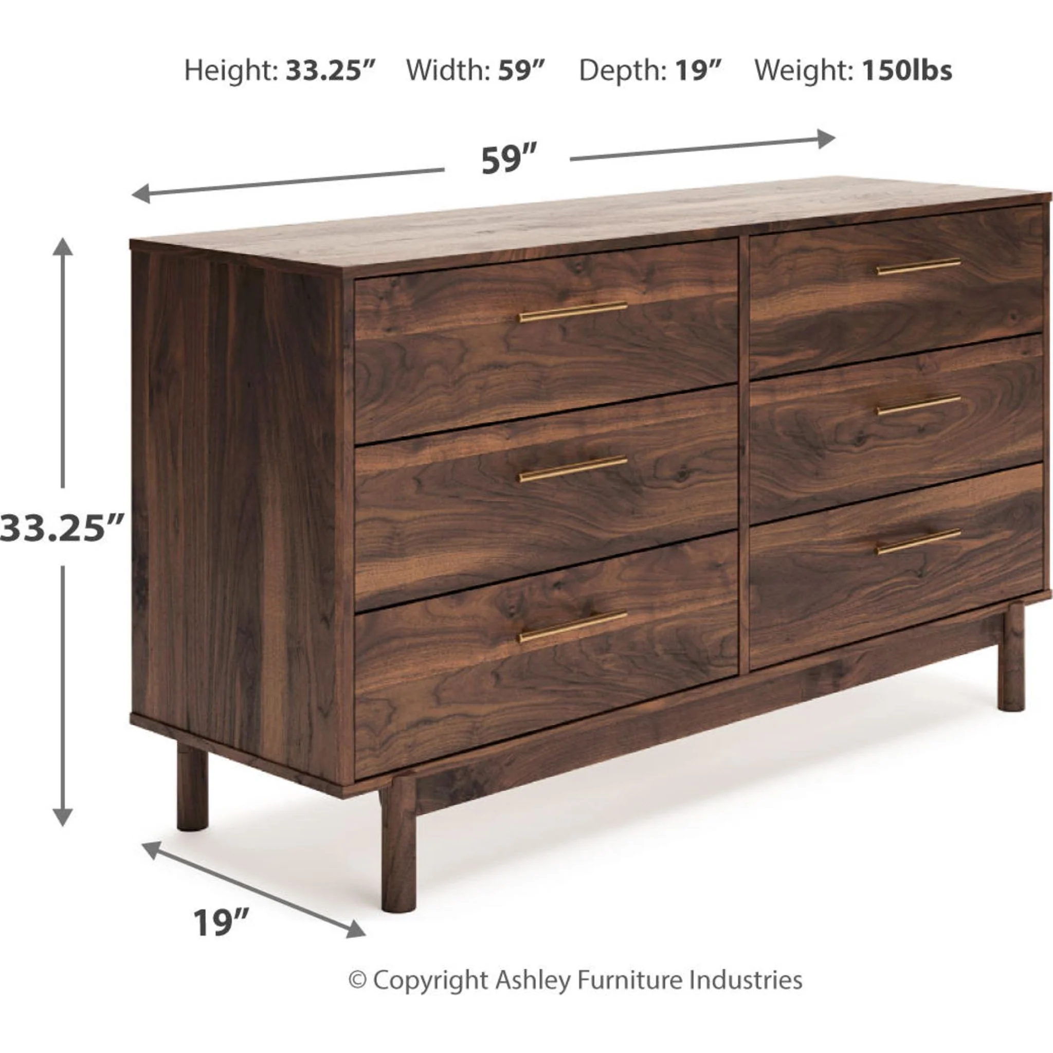 Calverson Dresser - Mocha - Image 7