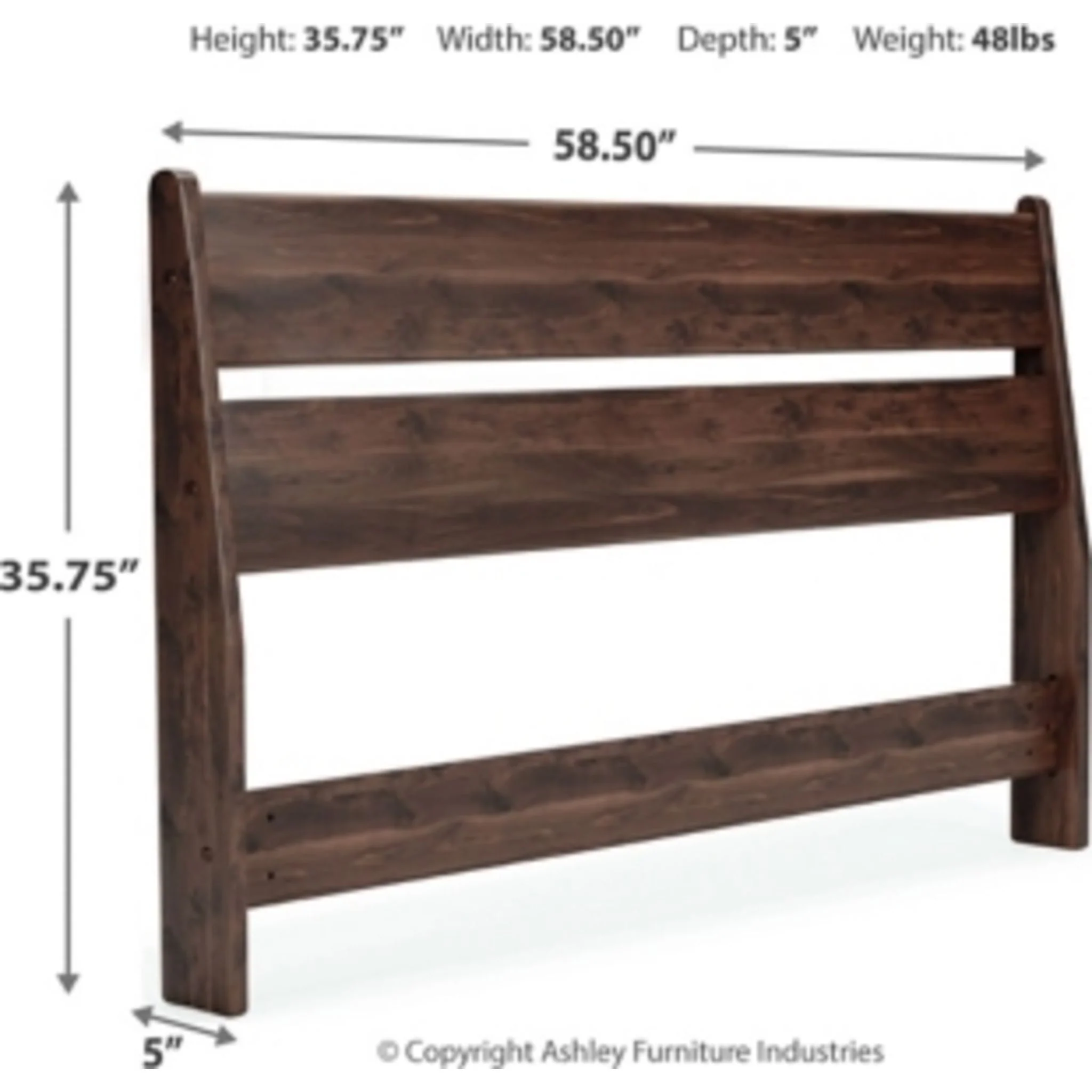Calverson Full Panel Headboard - Mocha - Image 4