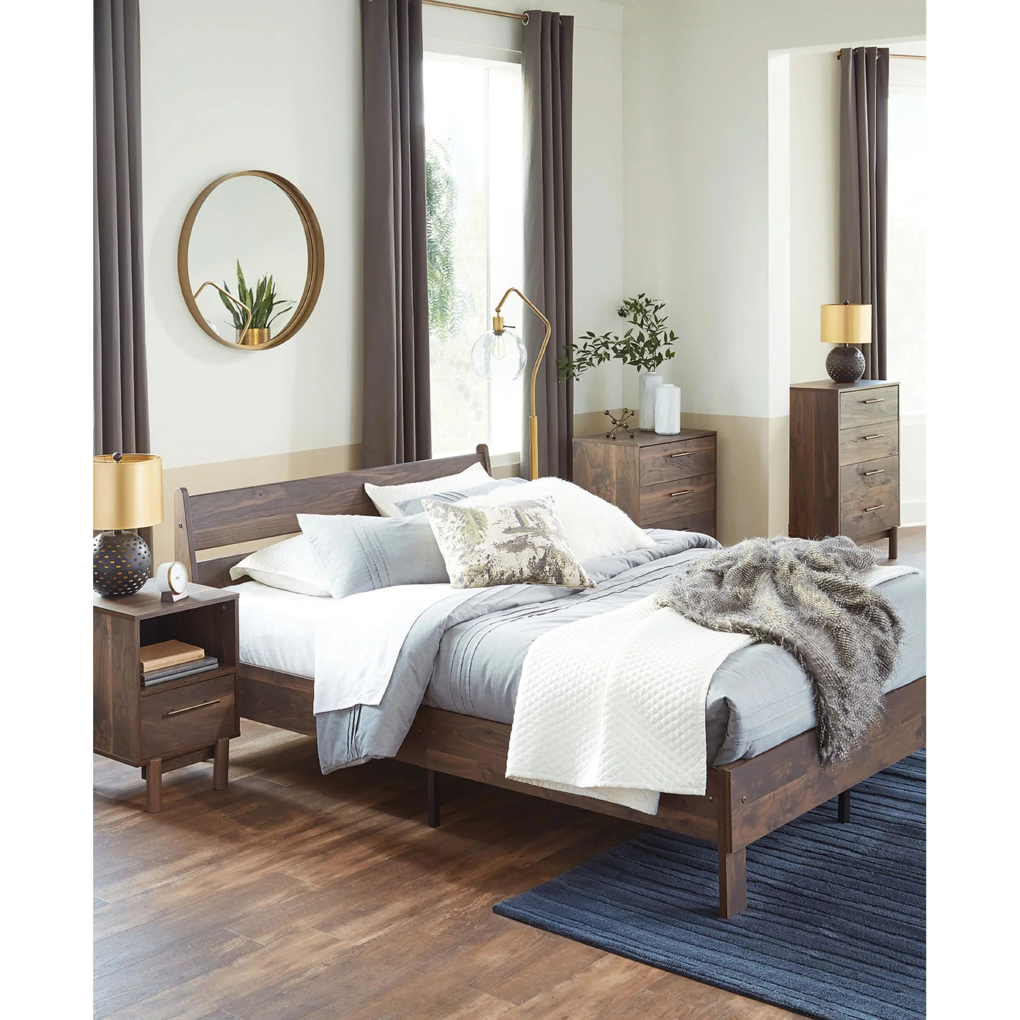 Calverson Full Platform Bed - Mocha - Image 4