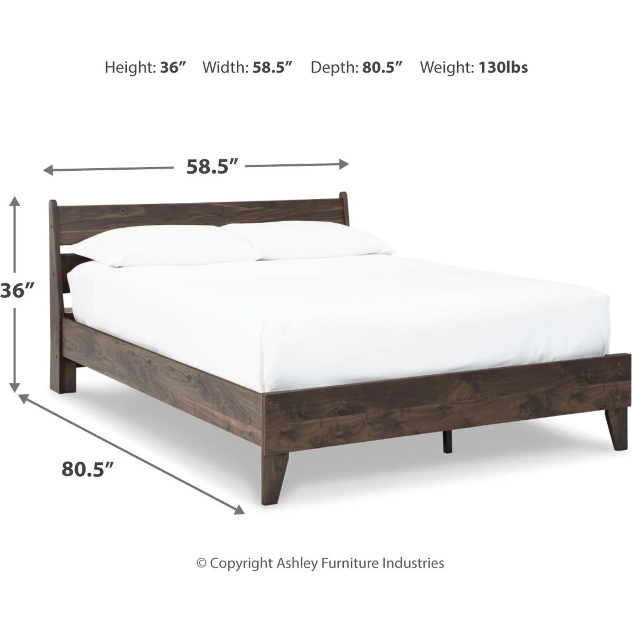Calverson Full Platform Bed - Mocha - Image 8