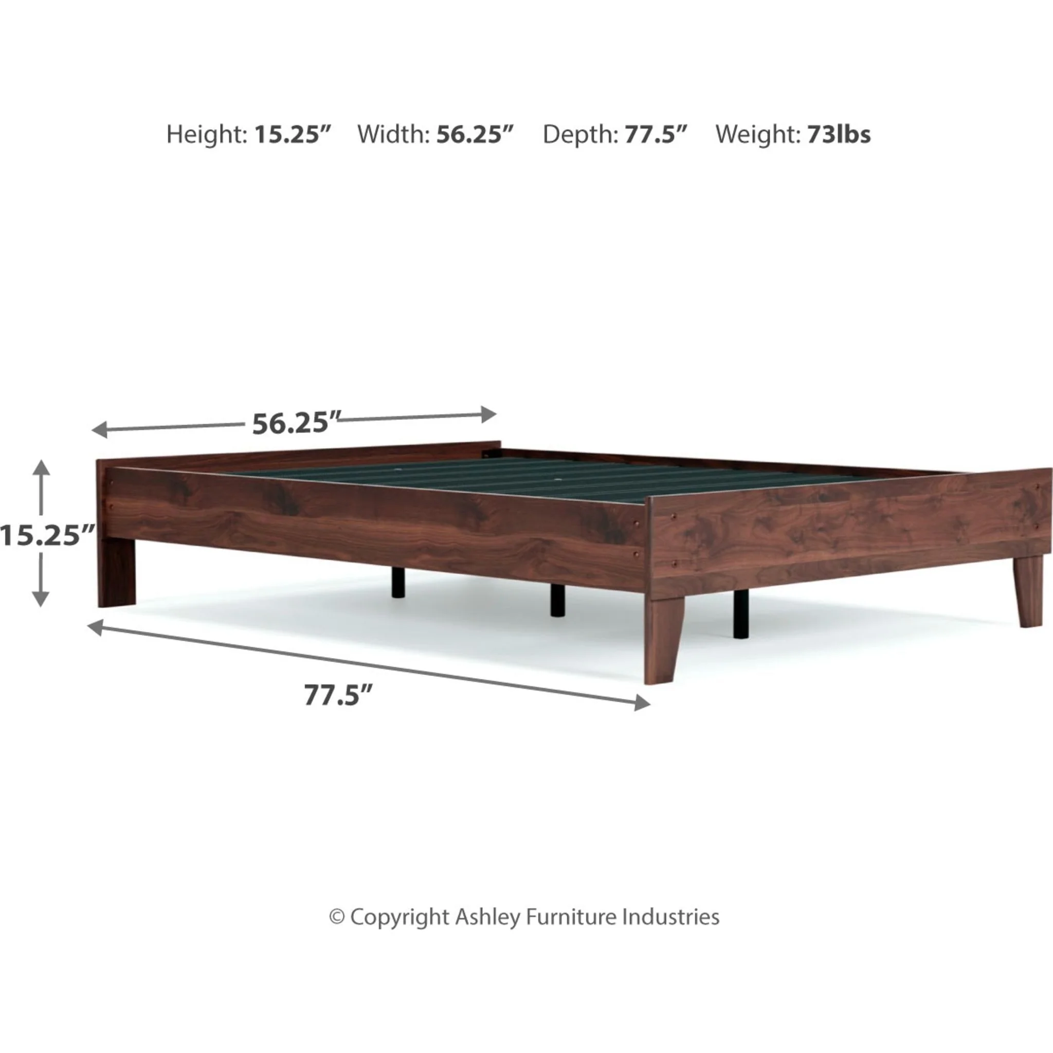 Calverson Full Platform Bed - Mocha - Image 8