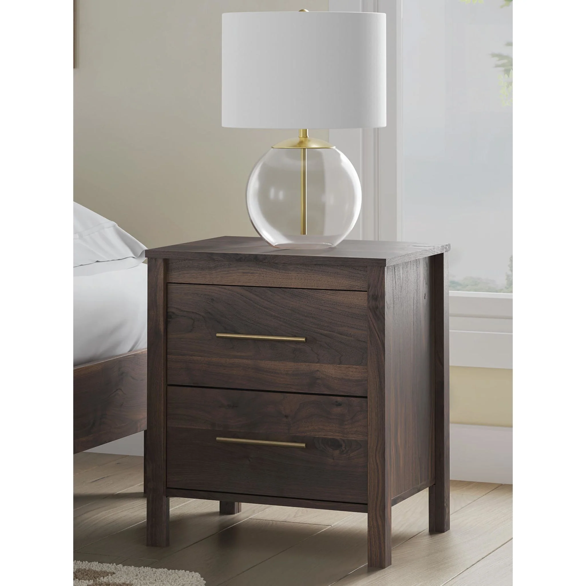 Calverson Nightstand - Mocha - Image 2
