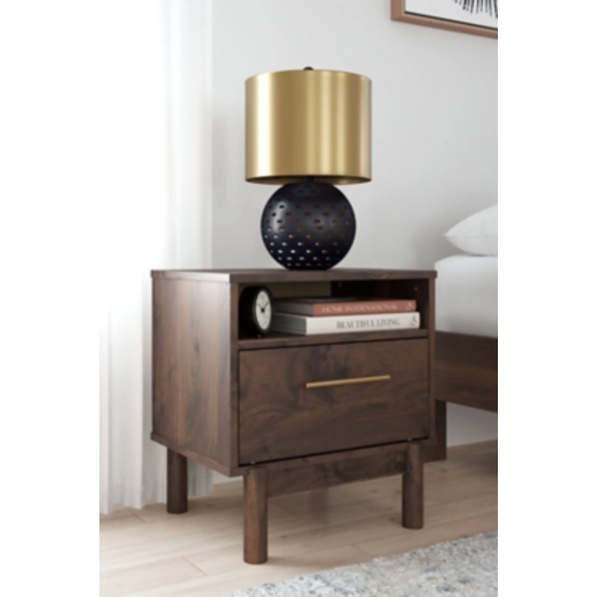 Calverson Nightstand - Mocha - Image 2