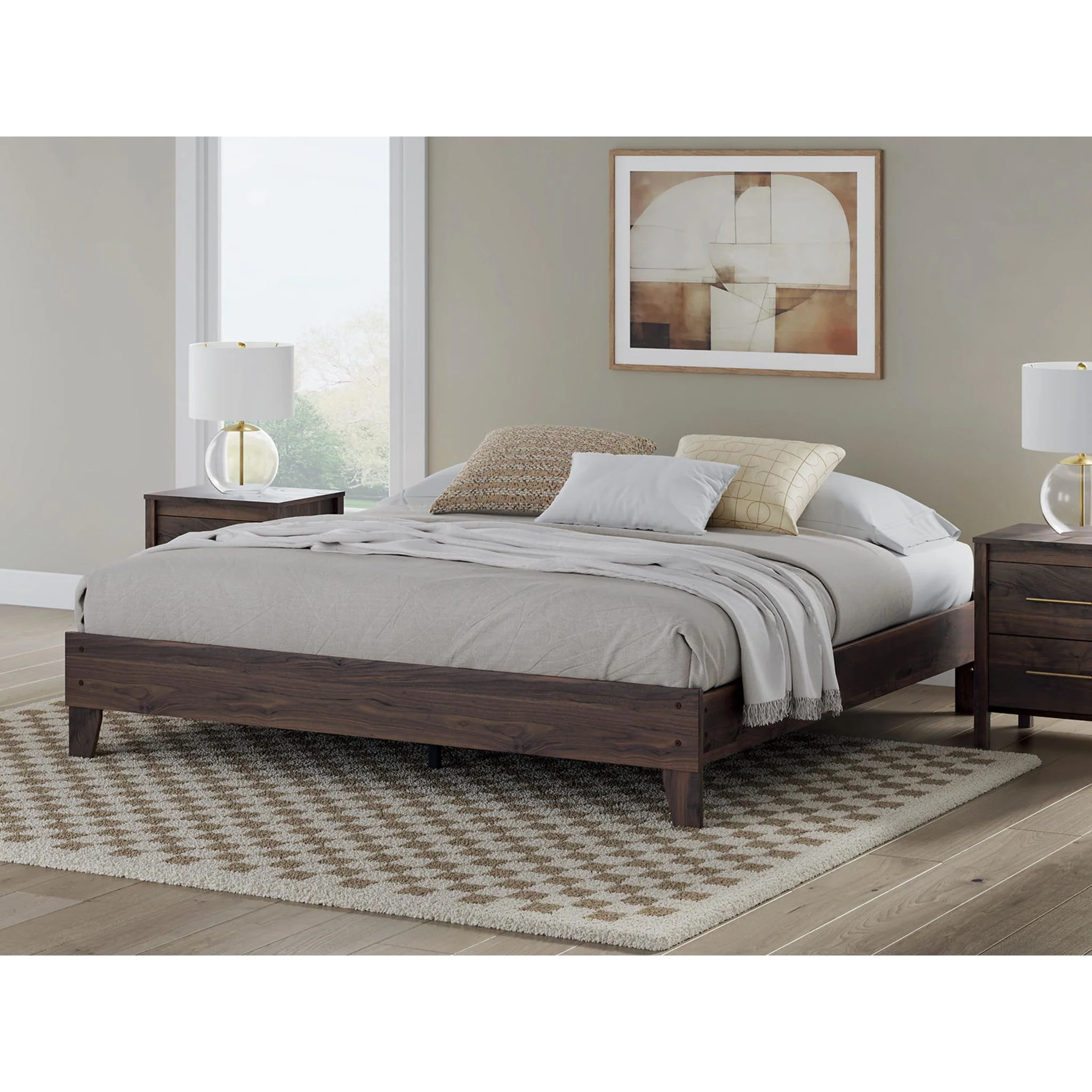 Calverson Platform Bed - Mocha - Image 17