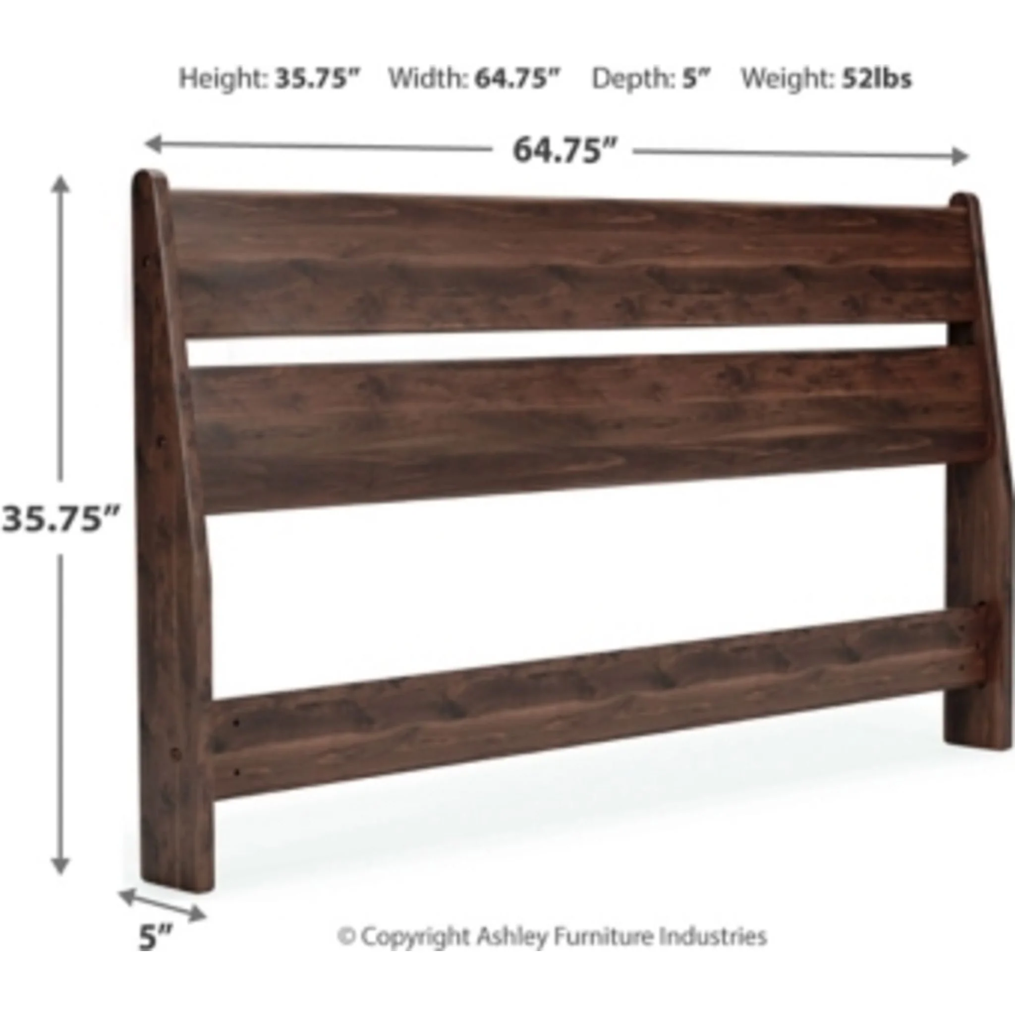 Calverson Queen Panel Headboard - Mocha - Image 4