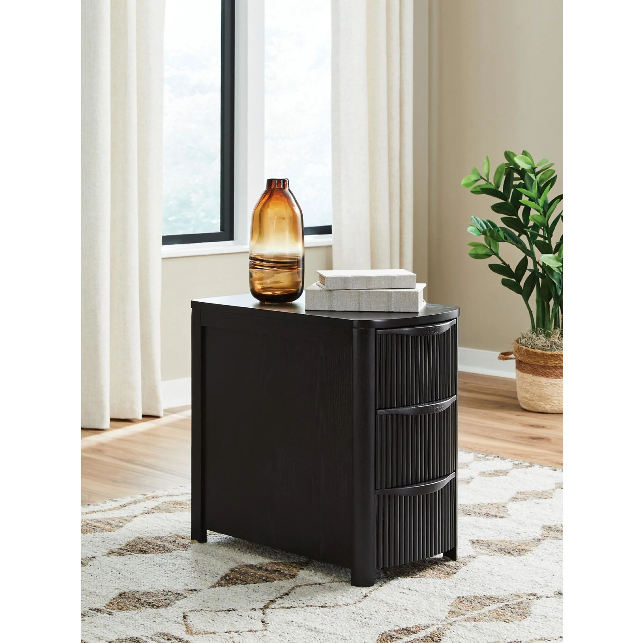 Camdill Chairside End Table - Black - Image 3