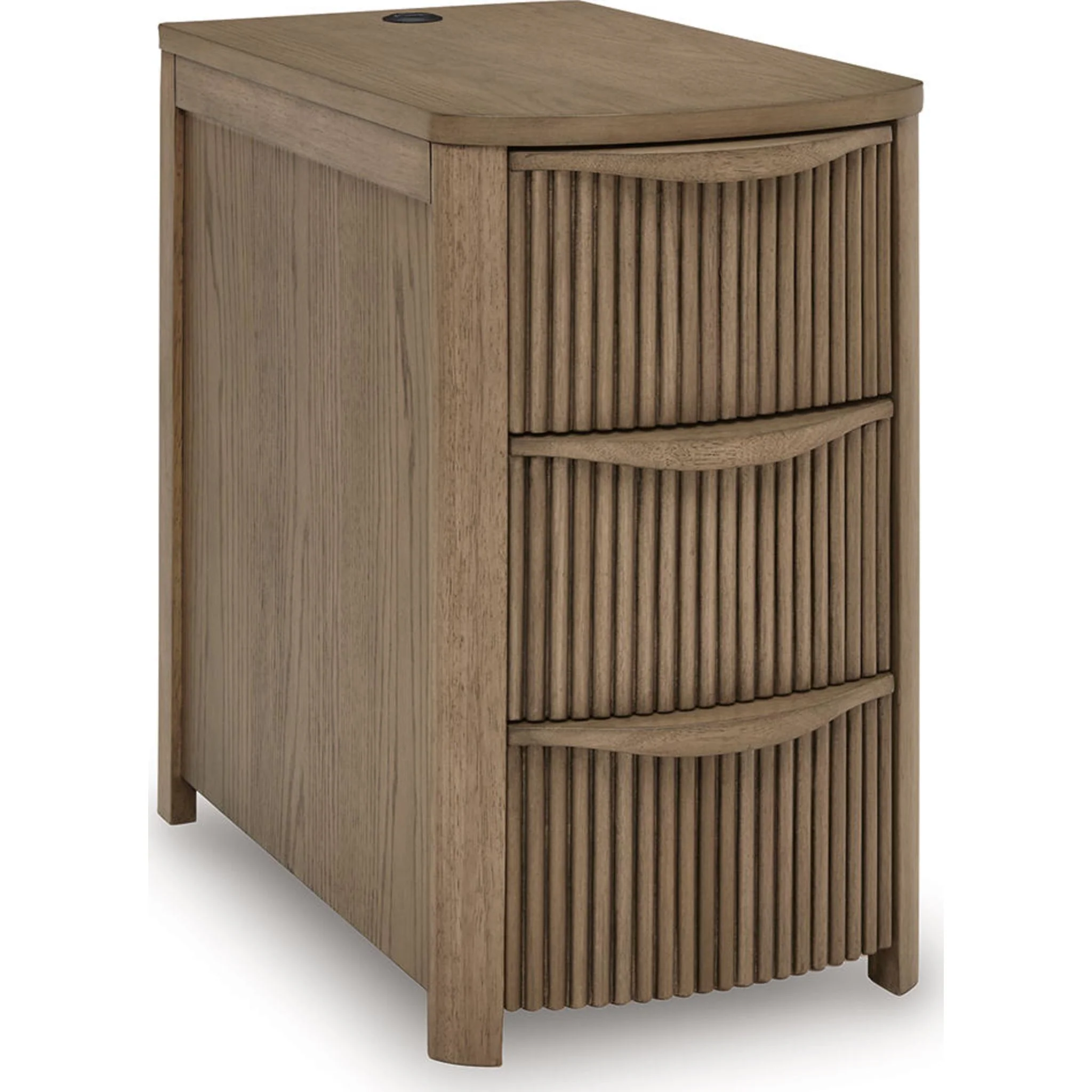 Camdill Chairside End Table - Light Brown - Image 4