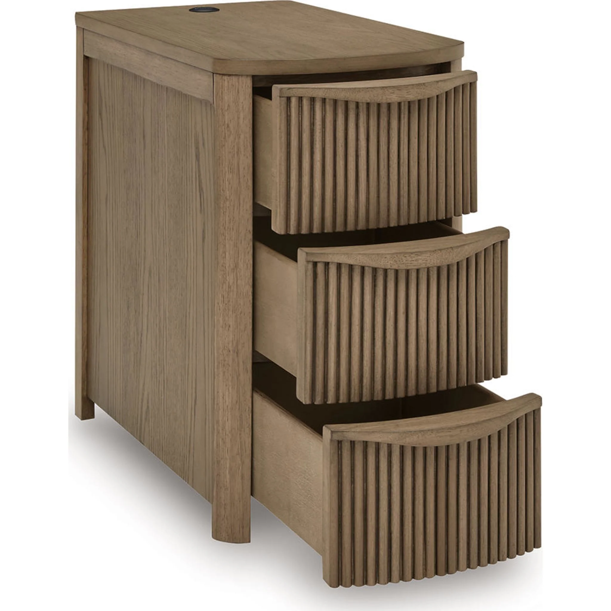 Camdill Chairside End Table - Light Brown - Image 5