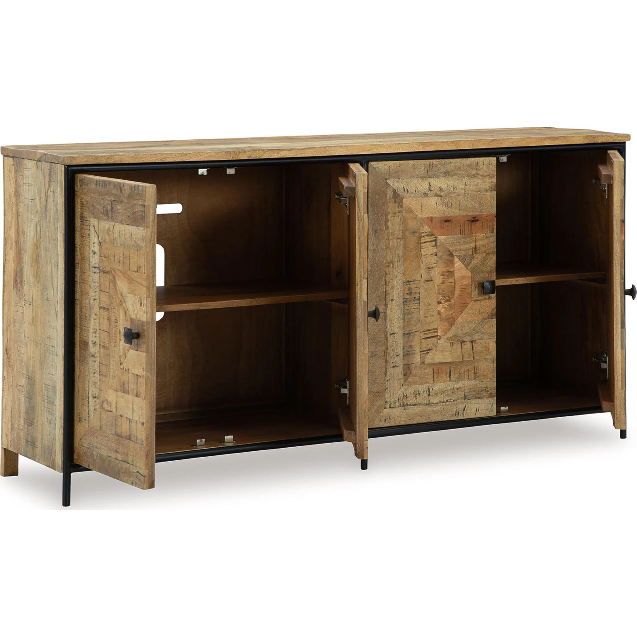 Camney Accent Cabinet - Brown/Black - Image 3