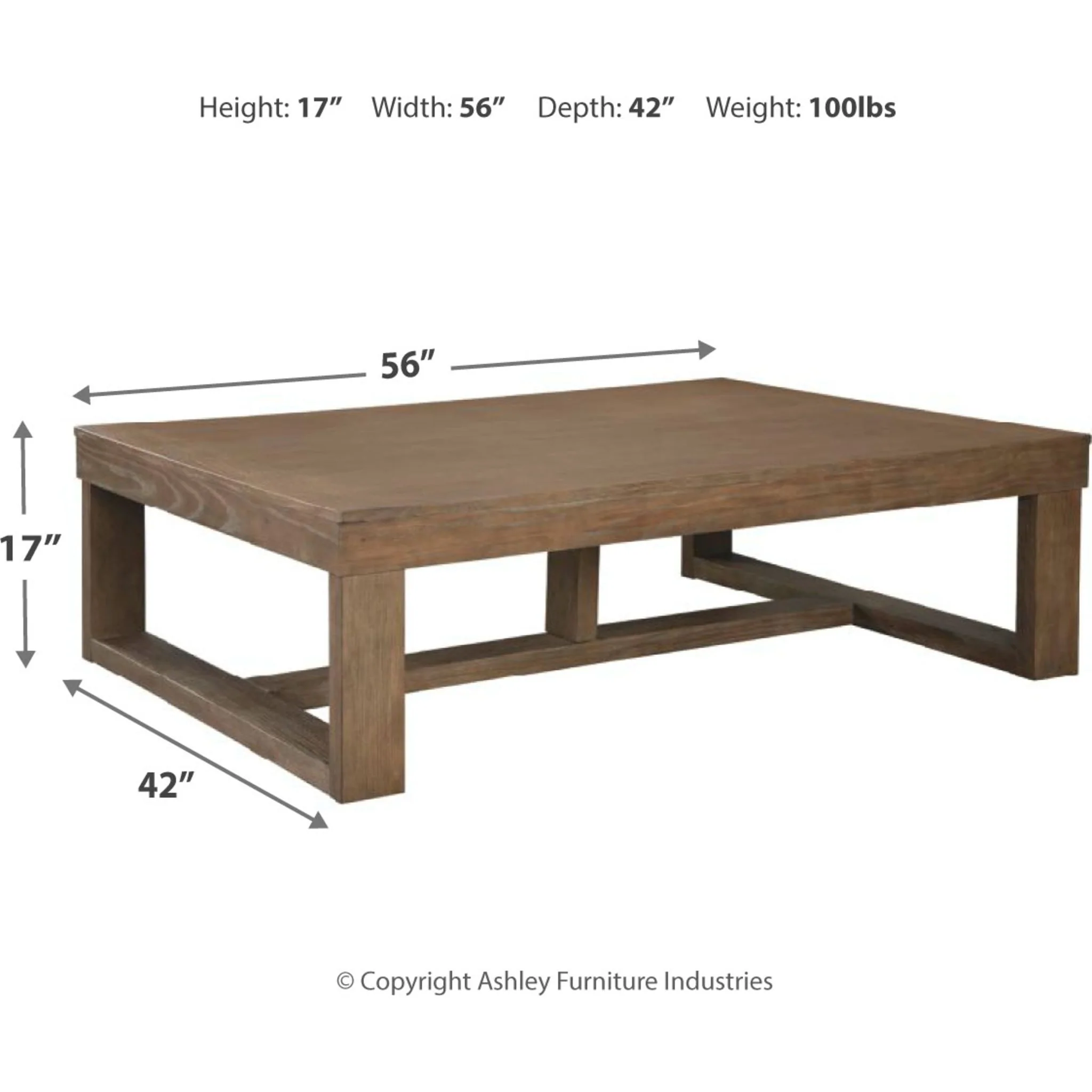 Cariton Coffee Table - Gray - Image 6