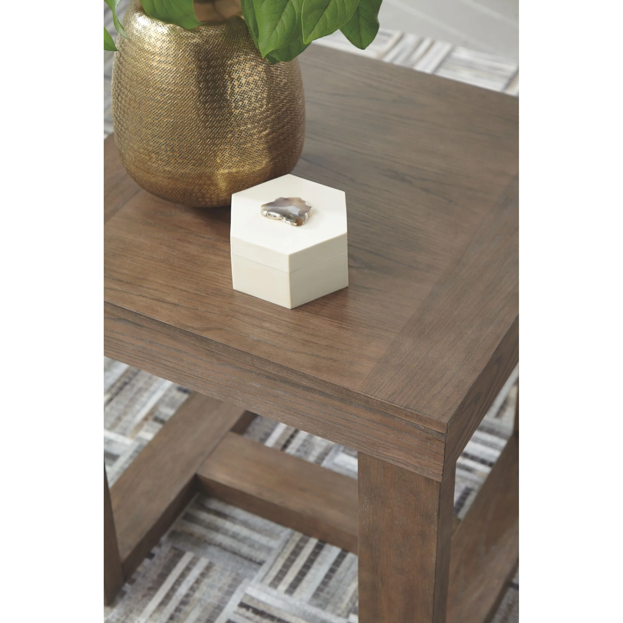 Cariton End Table - Gray - Image 6