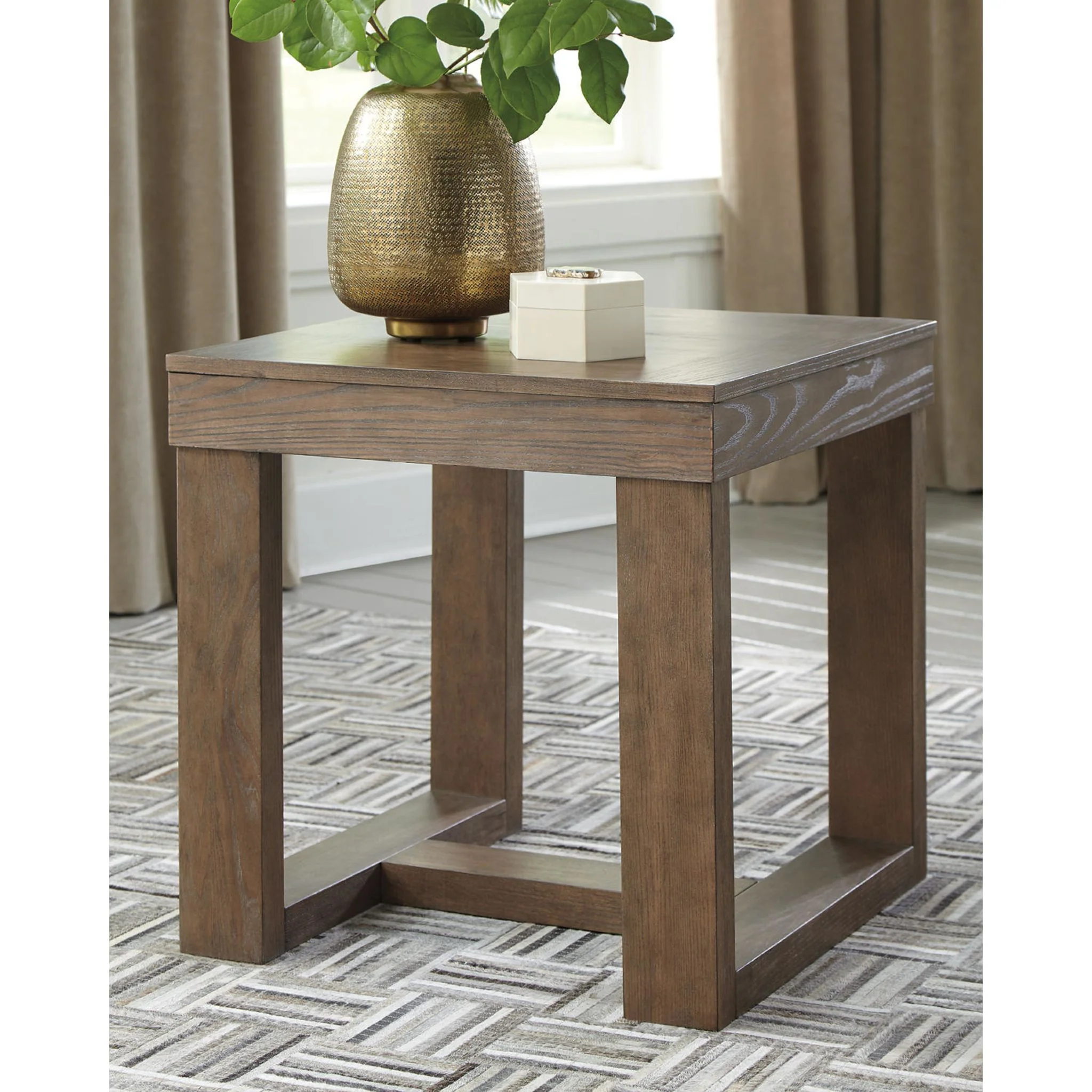 Cariton End Table - Gray - Image 7